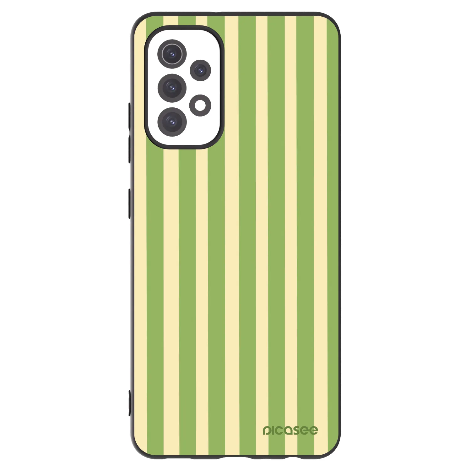 Picasee silikonový černý obal pro Samsung Galaxy A32 5G A326B - Lines Matcha