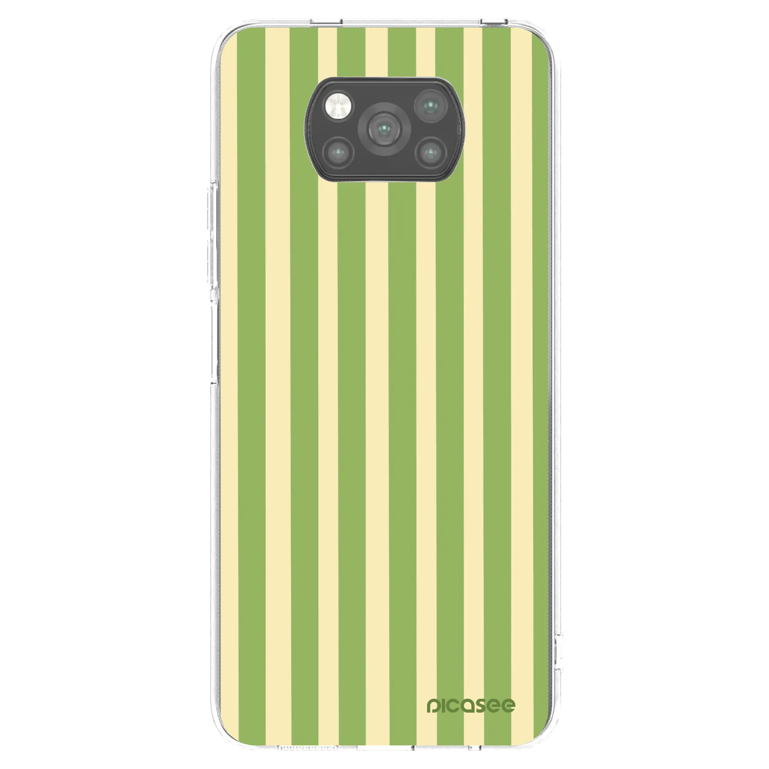 Picasee silikonový černý obal pro Xiaomi Poco X3 Pro - Lines Matcha
