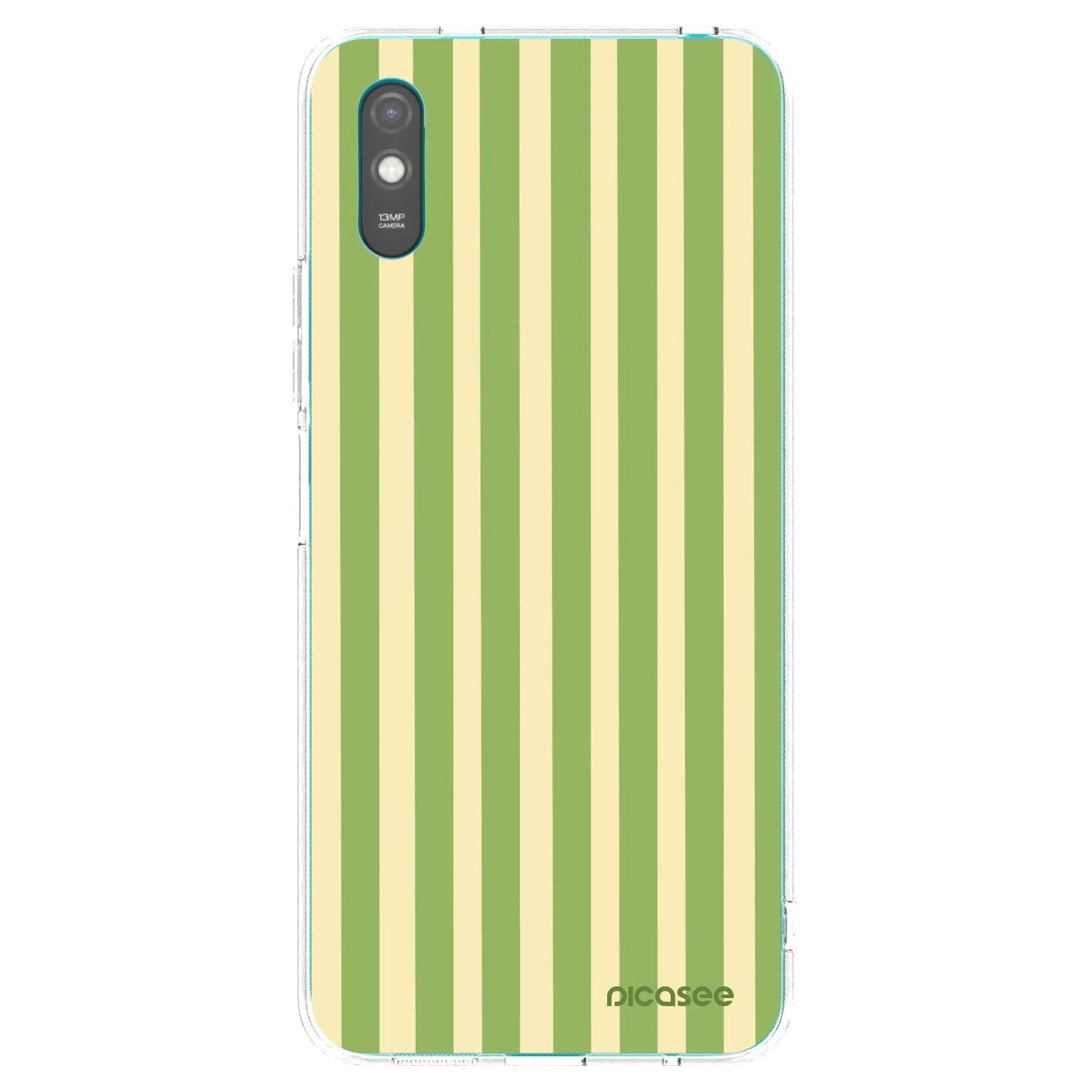 Picasee silikonový průhledný obal pro Xiaomi Redmi 9AT - Lines Matcha
