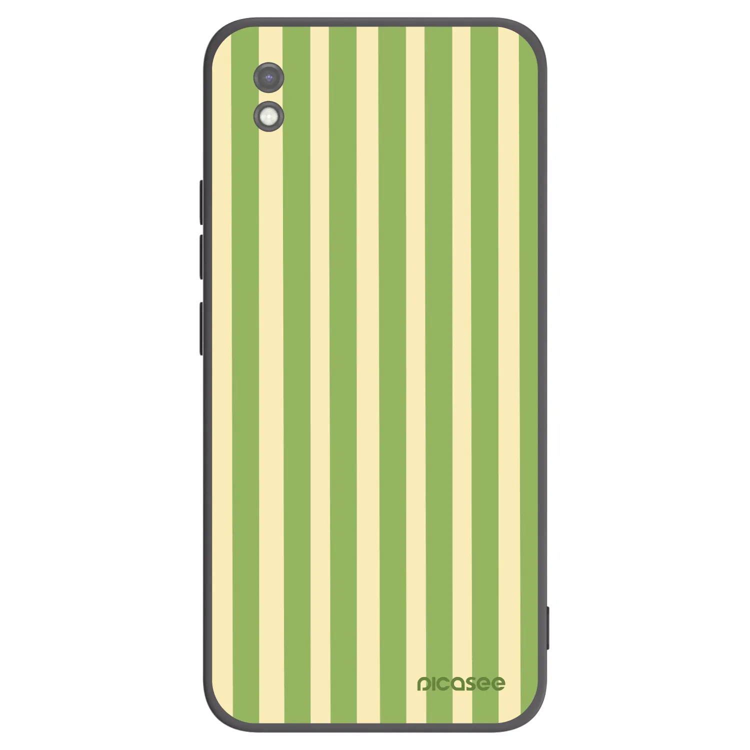 Picasee silikonový černý obal pro Xiaomi Redmi 9AT - Lines Matcha