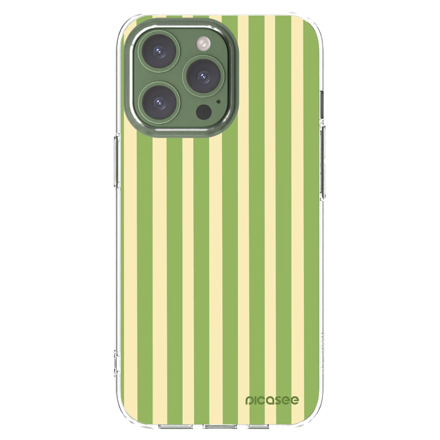 Picasee silikonový průhledný obal pro Apple iPhone 13 Pro - Lines Matcha