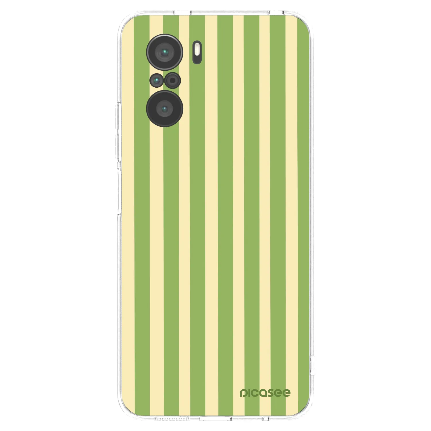 Picasee silikonový průhledný obal pro Xiaomi Poco F3 - Lines Matcha