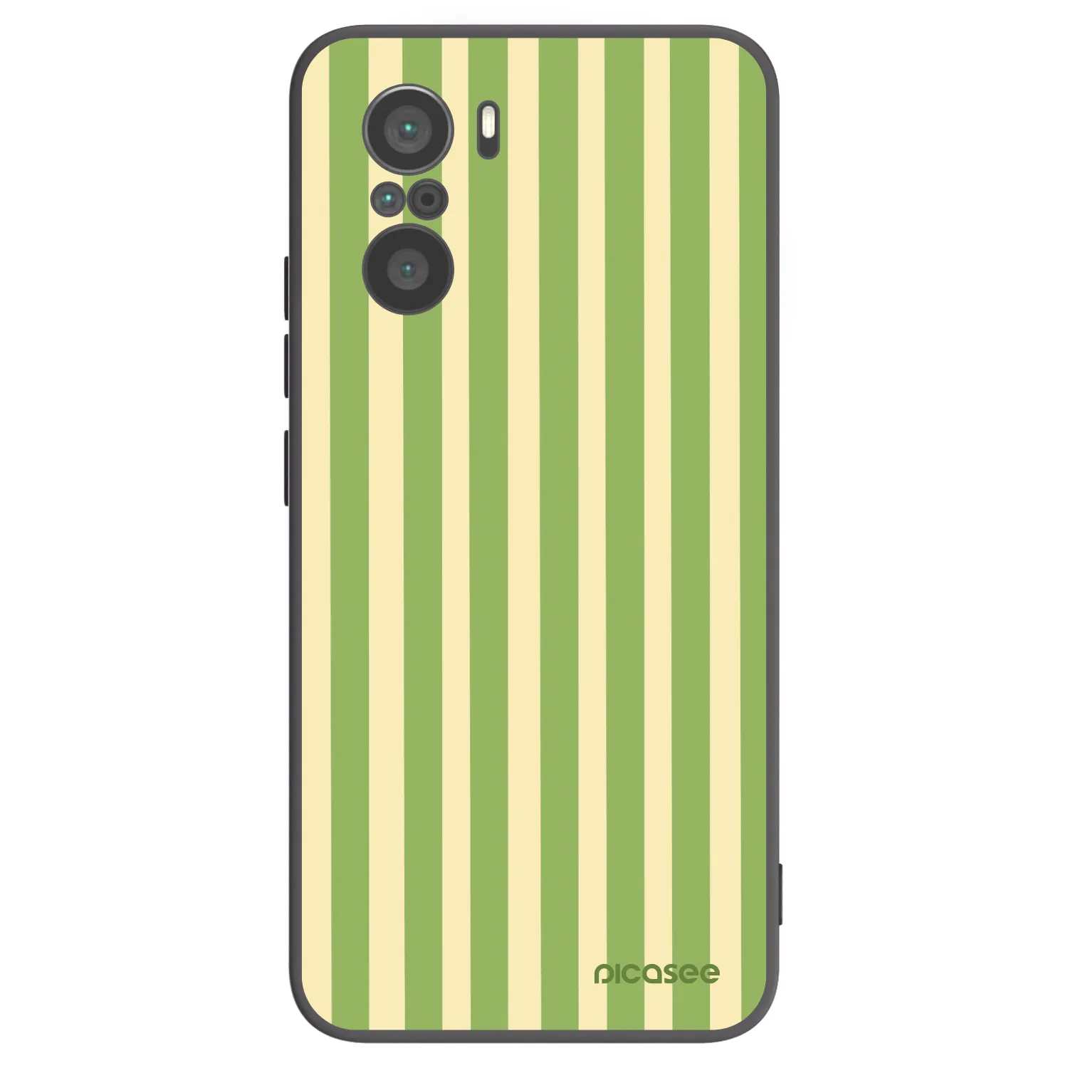 Picasee silikonový černý obal pro Xiaomi Poco F3 - Lines Matcha