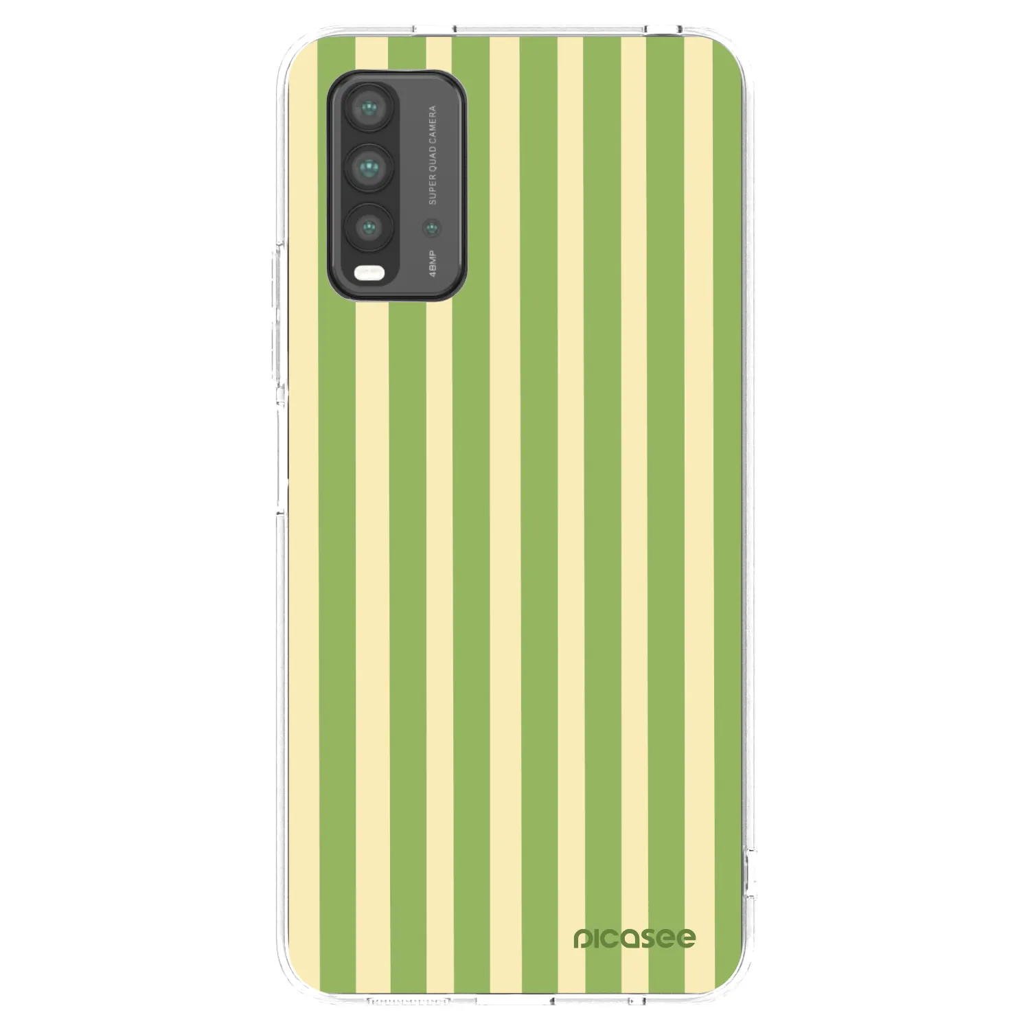 Picasee silikonový černý obal pro Xiaomi Redmi 9T - Lines Matcha