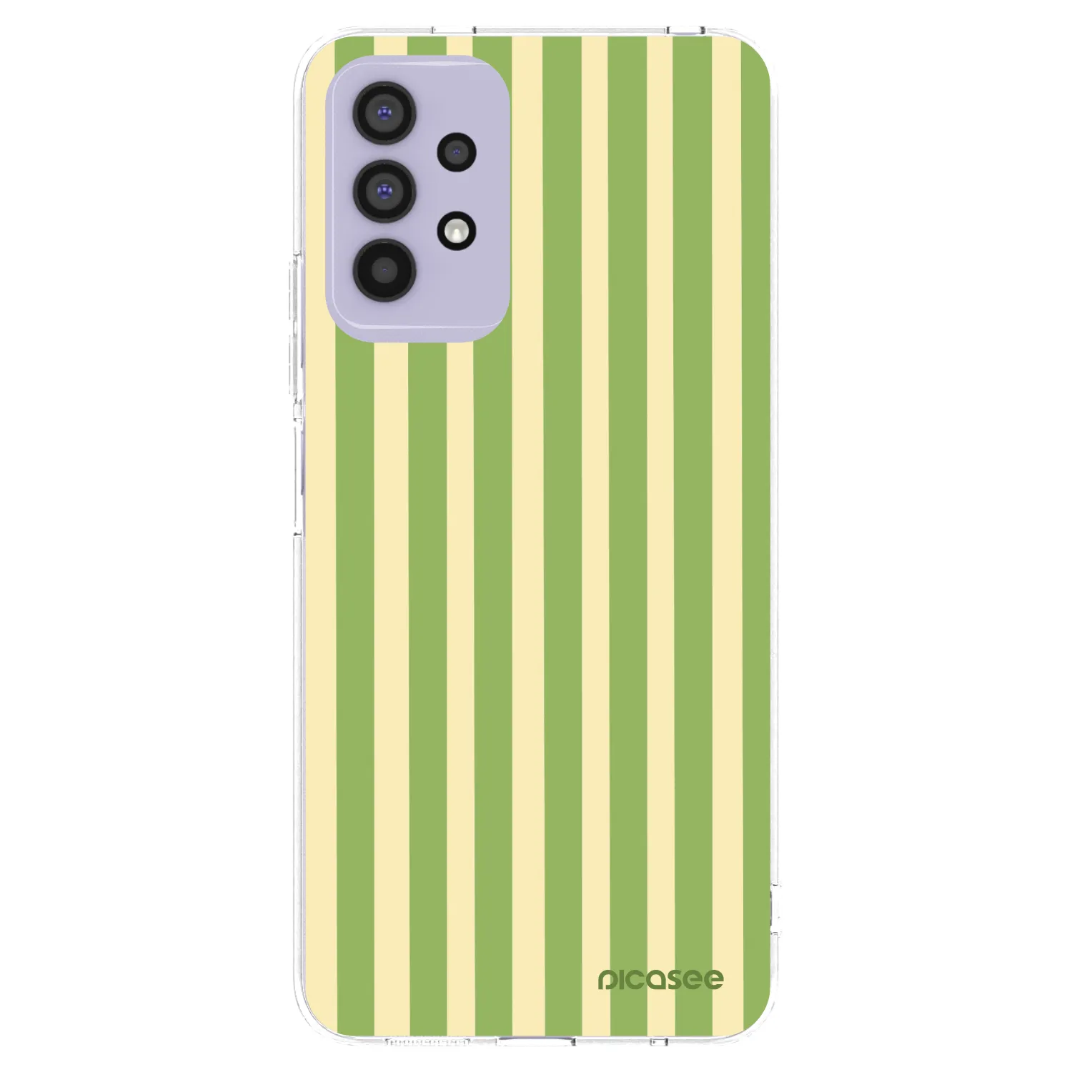 Picasee silikonový průhledný obal pro Samsung Galaxy A32 4G SM-A325F - Lines Matcha