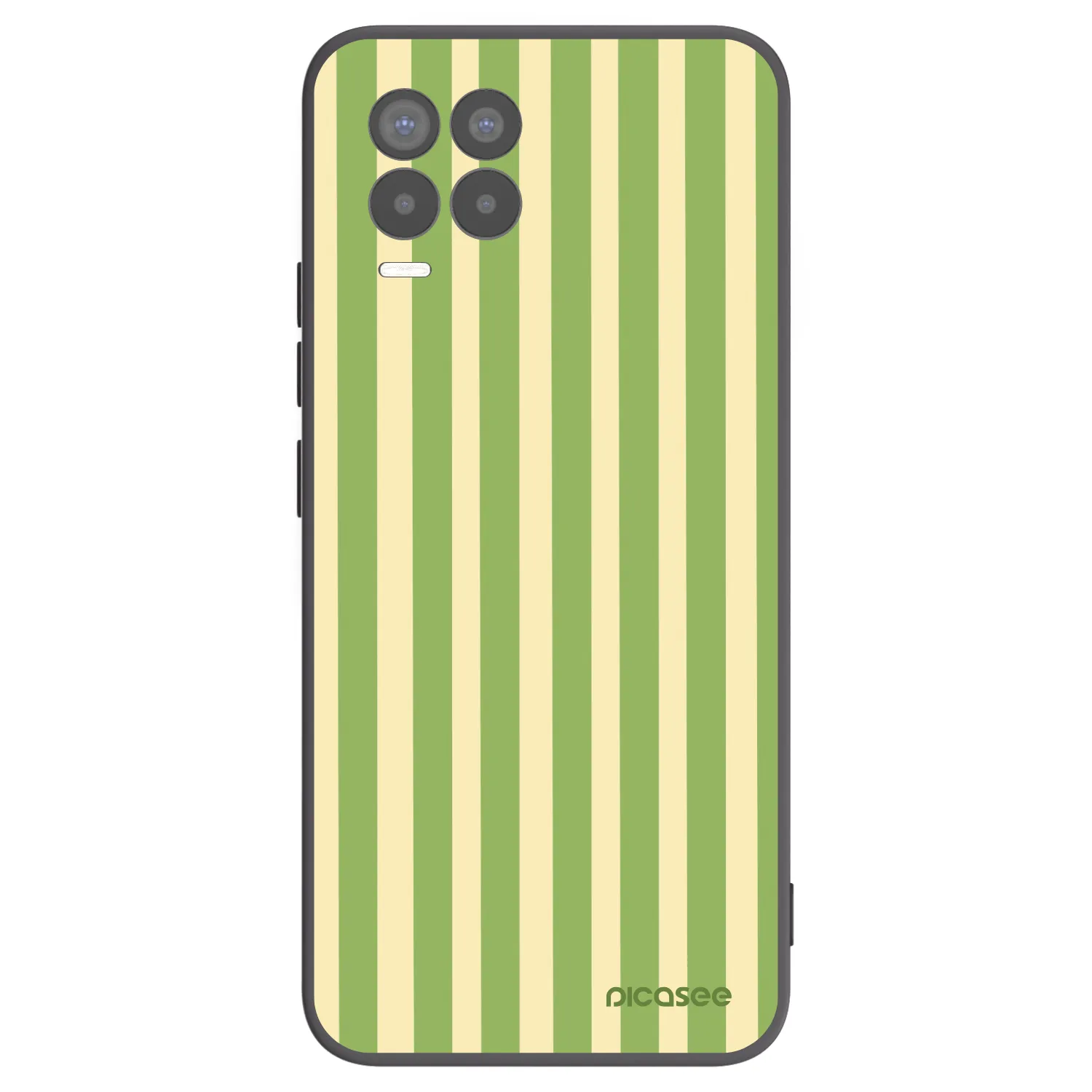 Picasee silikonový černý obal pro Realme 8 Pro - Lines Matcha