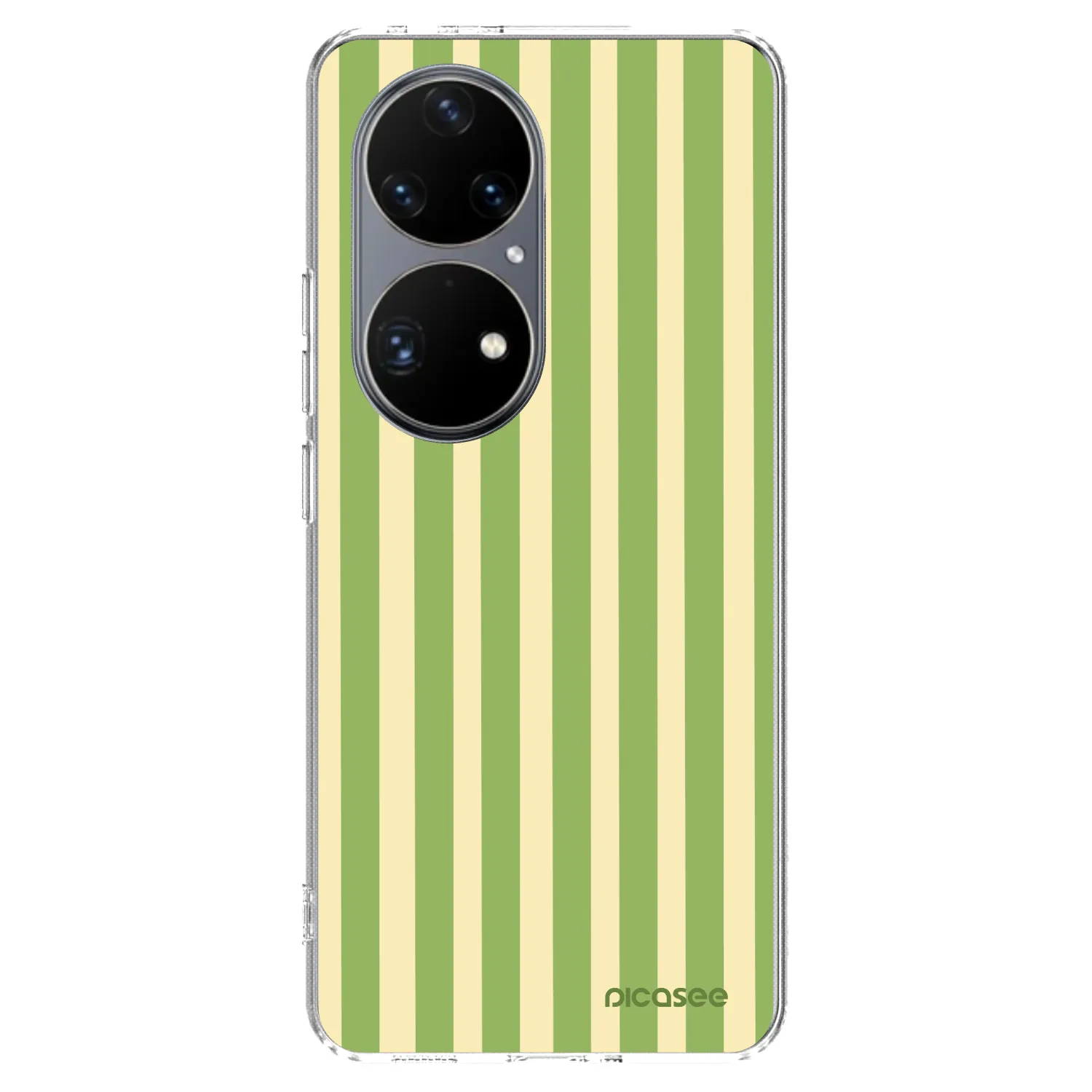 Picasee silikonový průhledný obal pro Huawei P50 - Lines Matcha