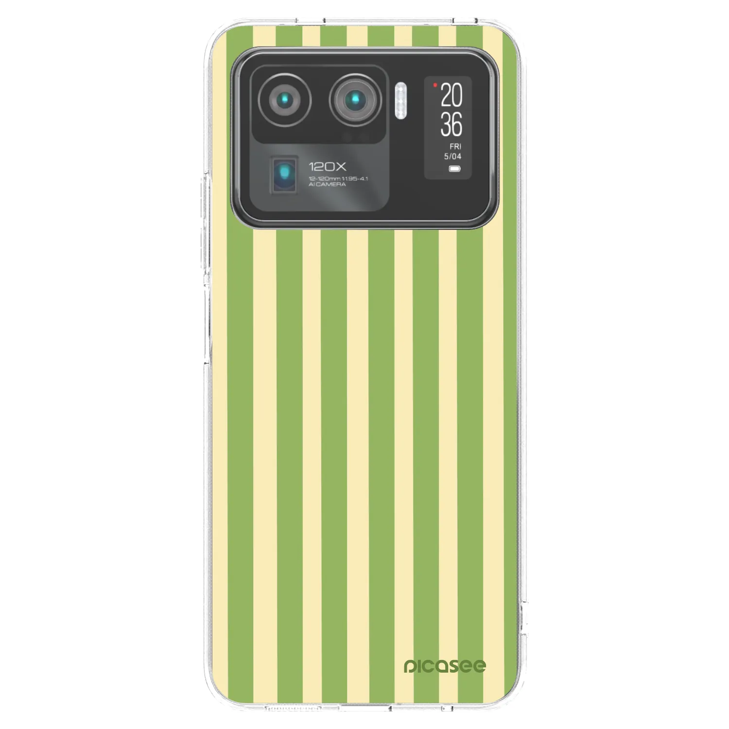 Picasee silikonový průhledný obal pro Xiaomi Mi 11 Ultra - Lines Matcha