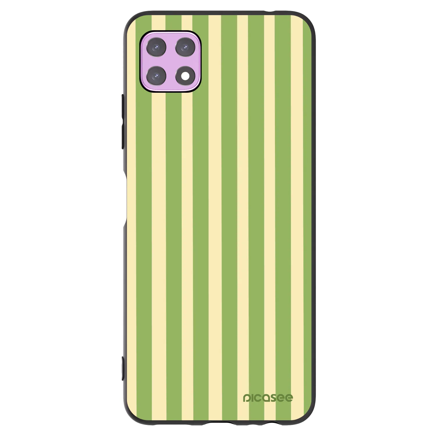 Picasee silikonový černý obal pro Samsung Galaxy A22 A226B 5G - Lines Matcha