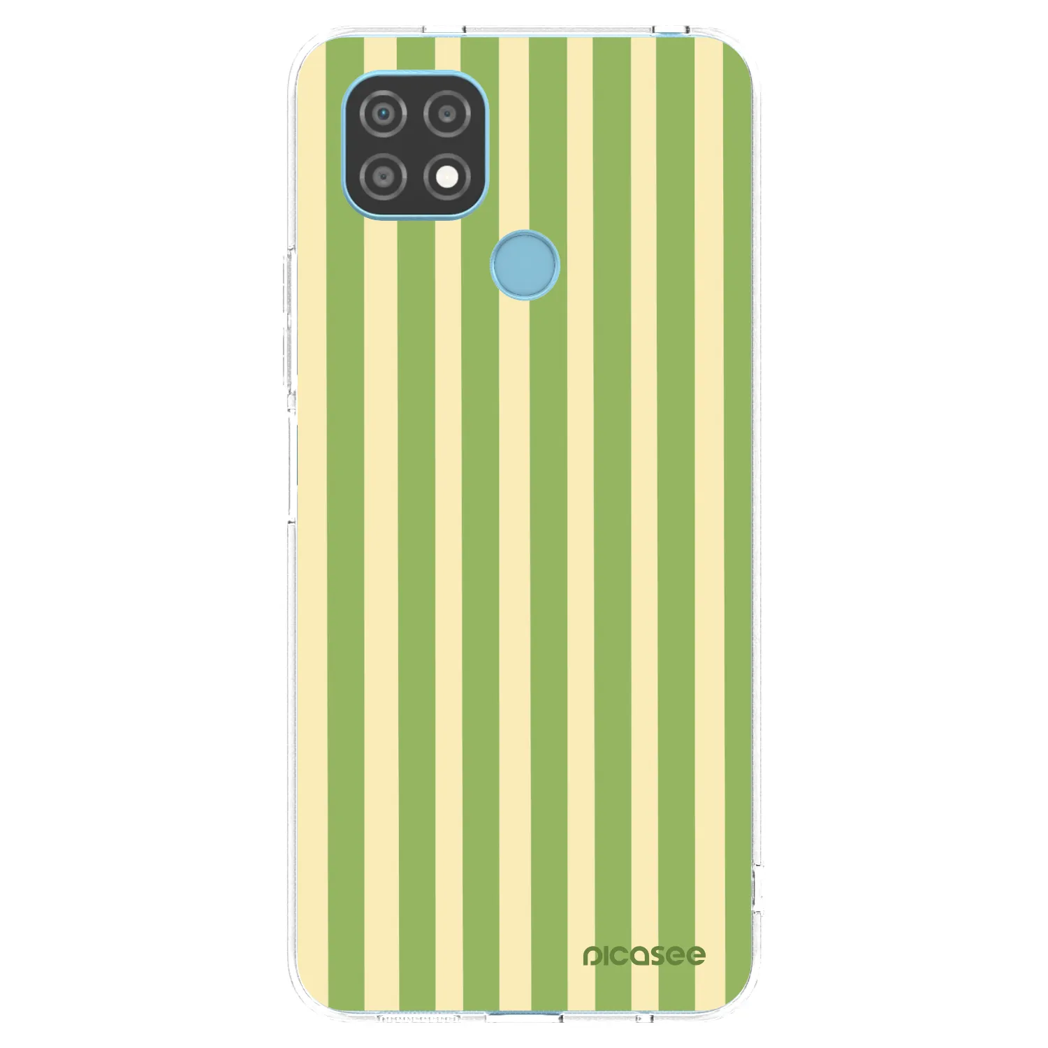 Picasee silikonový průhledný obal pro Realme C21 - Lines Matcha