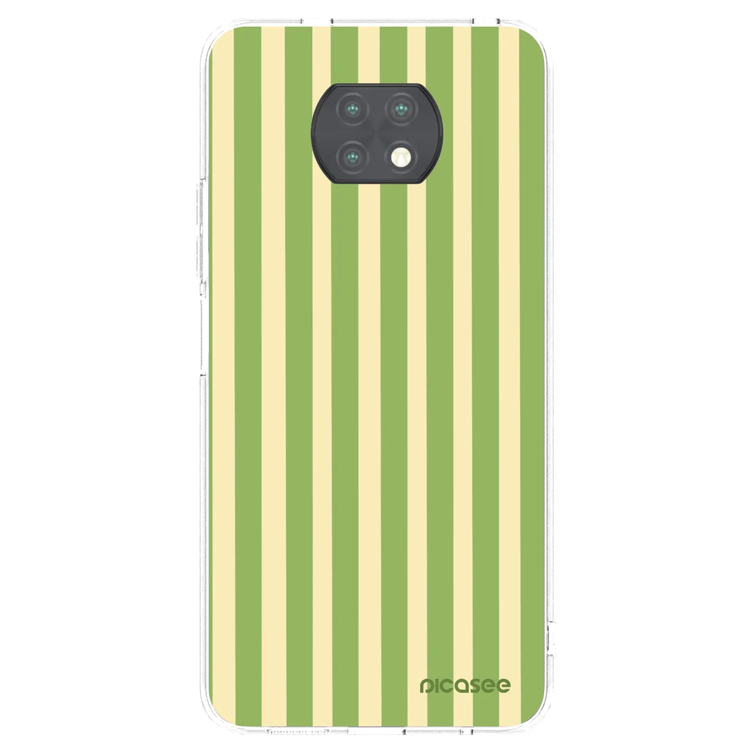 Picasee silikonový průhledný obal pro Xiaomi Redmi Note 9T - Lines Matcha