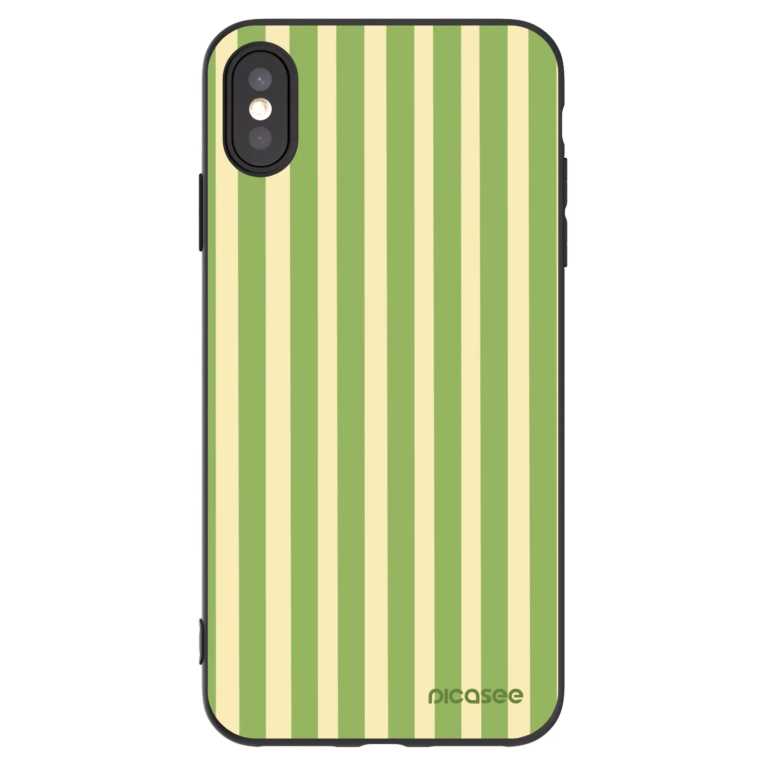 Picasee silikonový černý obal pro Apple iPhone XS Max - Lines Matcha