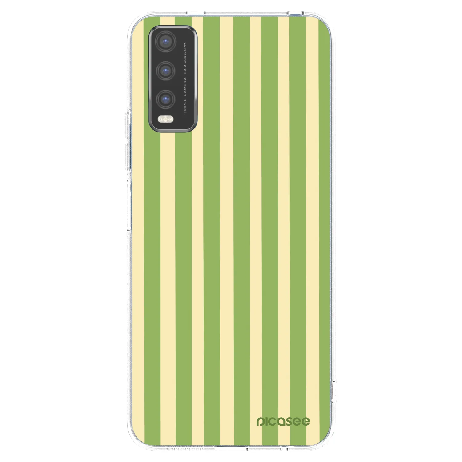 Picasee silikonový průhledný obal pro Vivo Y20s - Lines Matcha