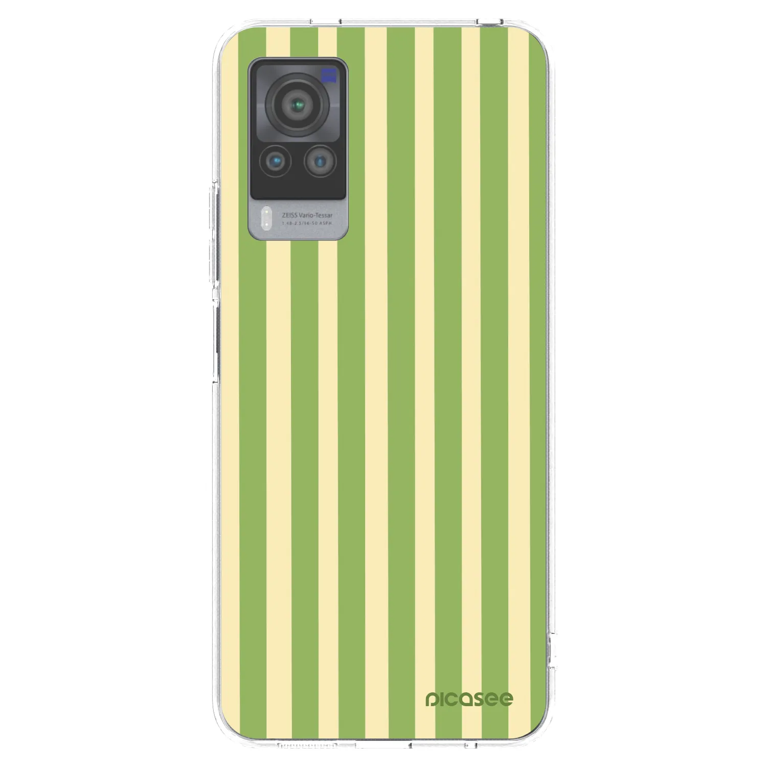 Picasee silikonový průhledný obal pro Vivo X60 Pro 5G - Lines Matcha
