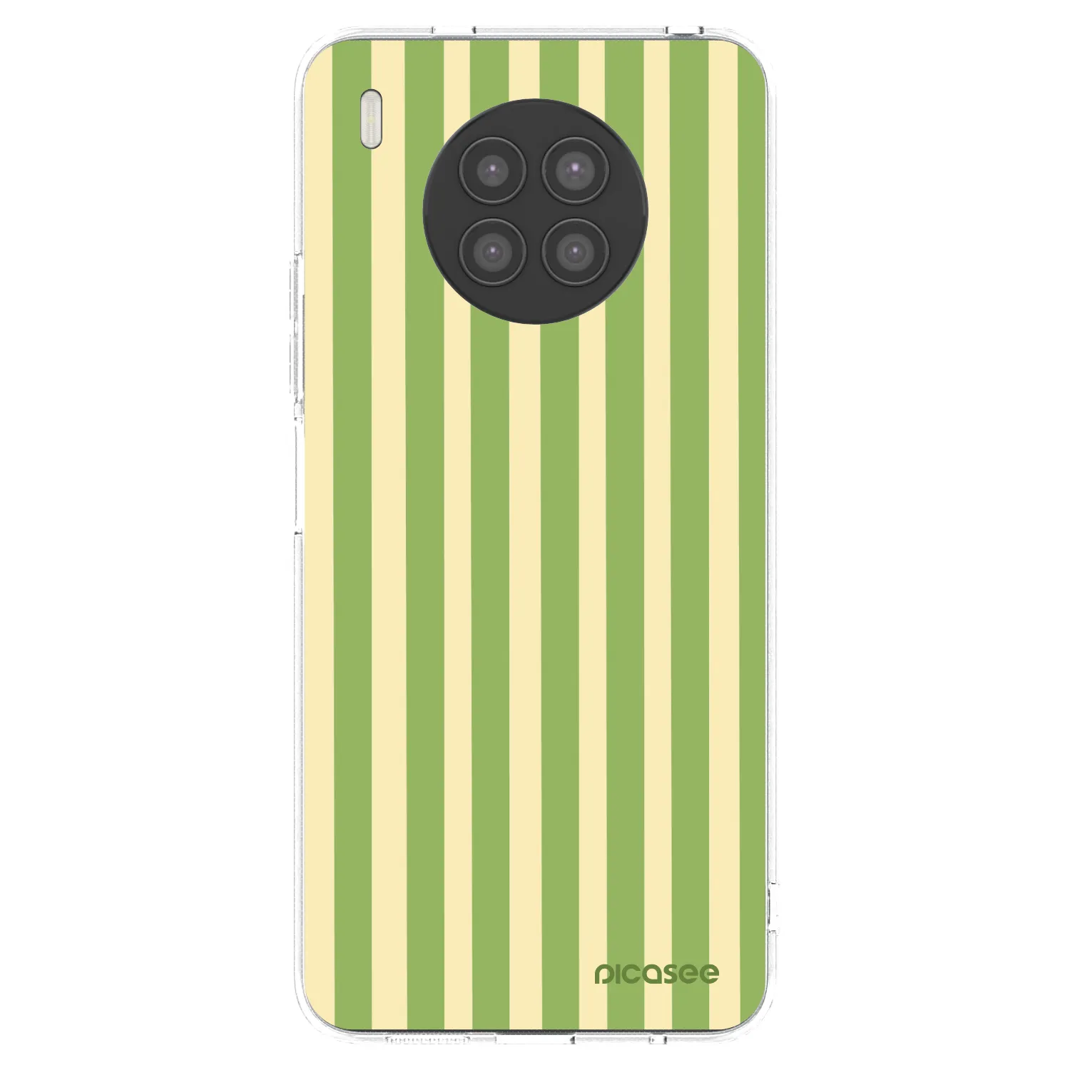 Picasee silikonový průhledný obal pro Huawei Nova 8i - Lines Matcha