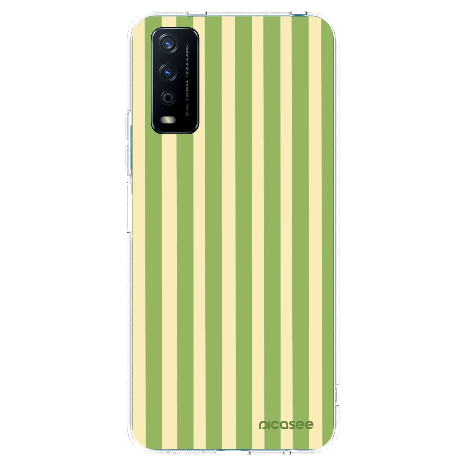 Picasee silikonový průhledný obal pro Vivo Y11s - Lines Matcha
