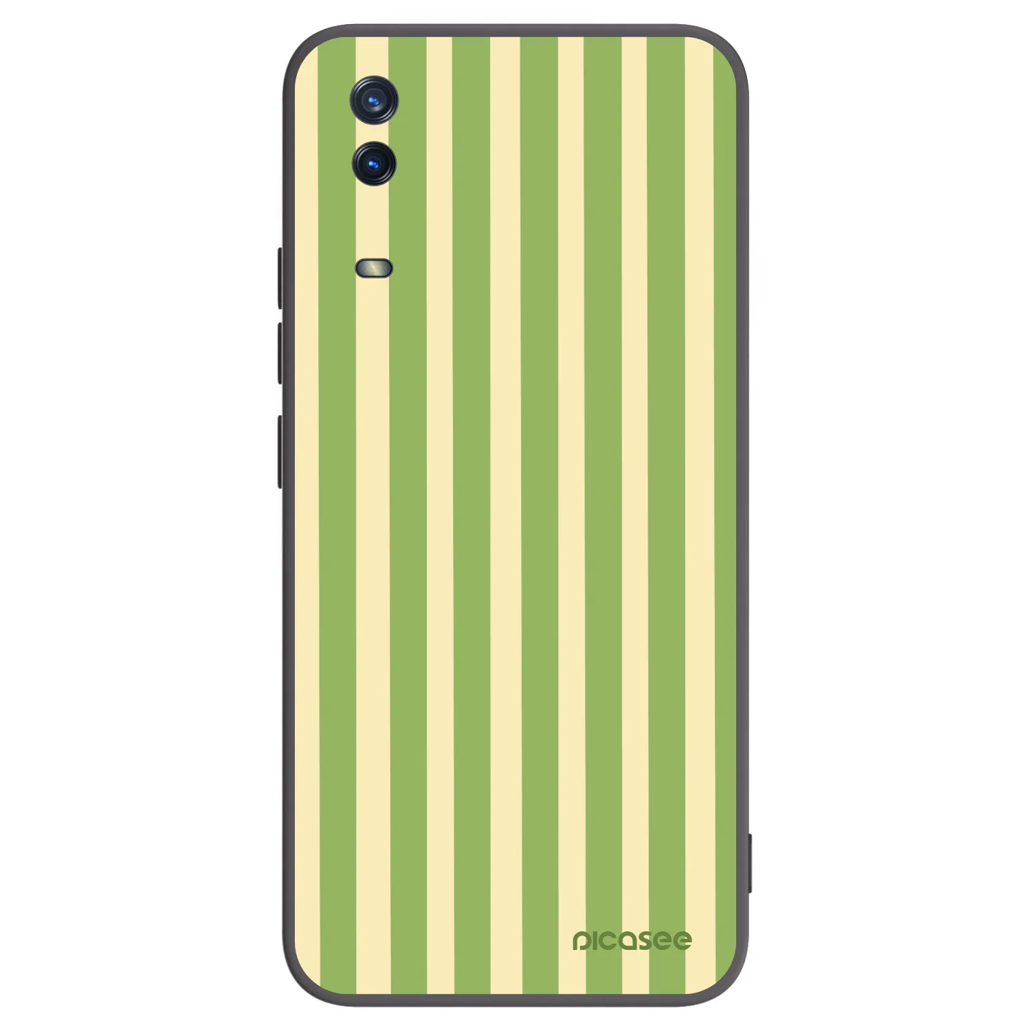Picasee silikonový černý obal pro Vivo Y11s - Lines Matcha