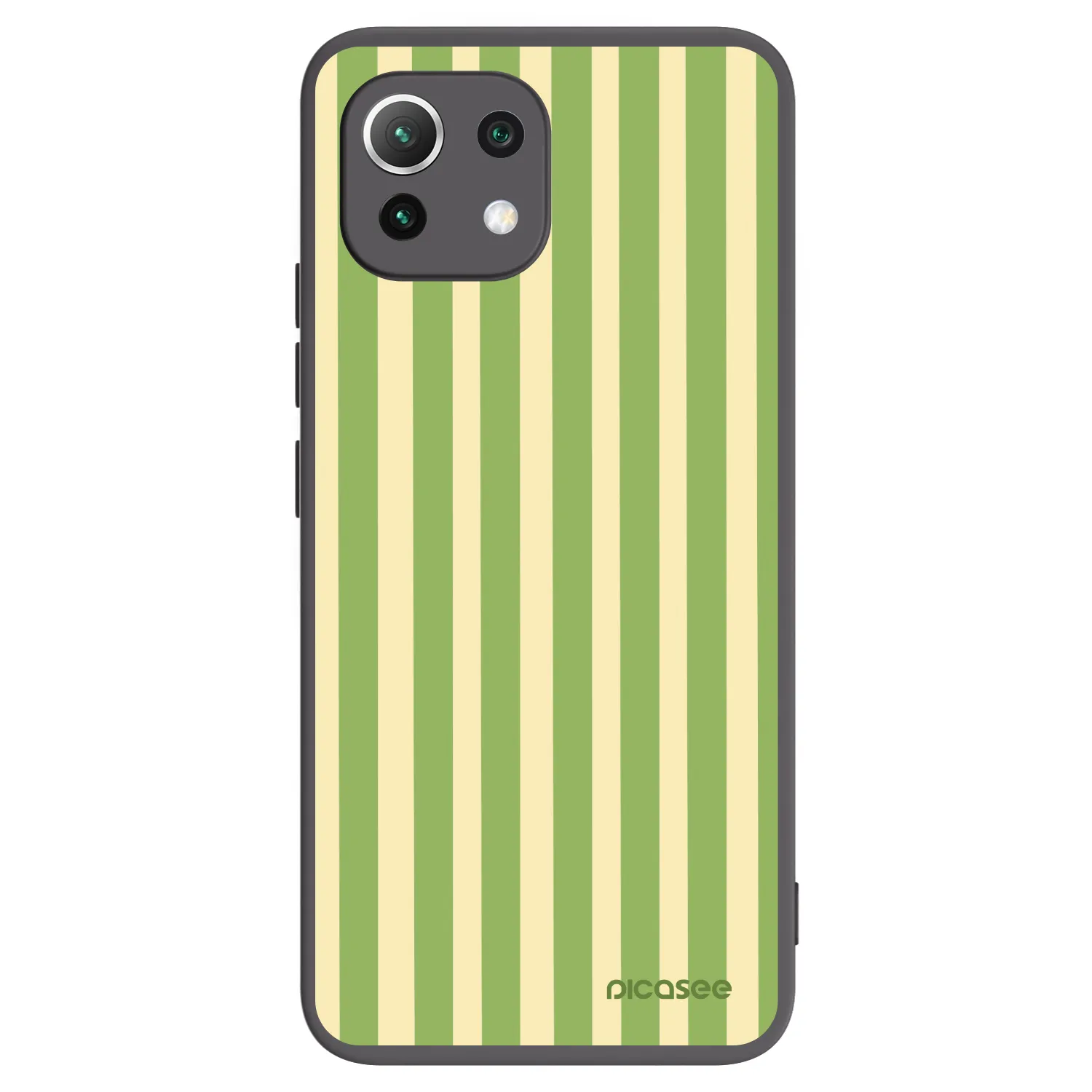 Picasee silikonový černý obal pro Xiaomi 11 Lite 5G NE - Lines Matcha