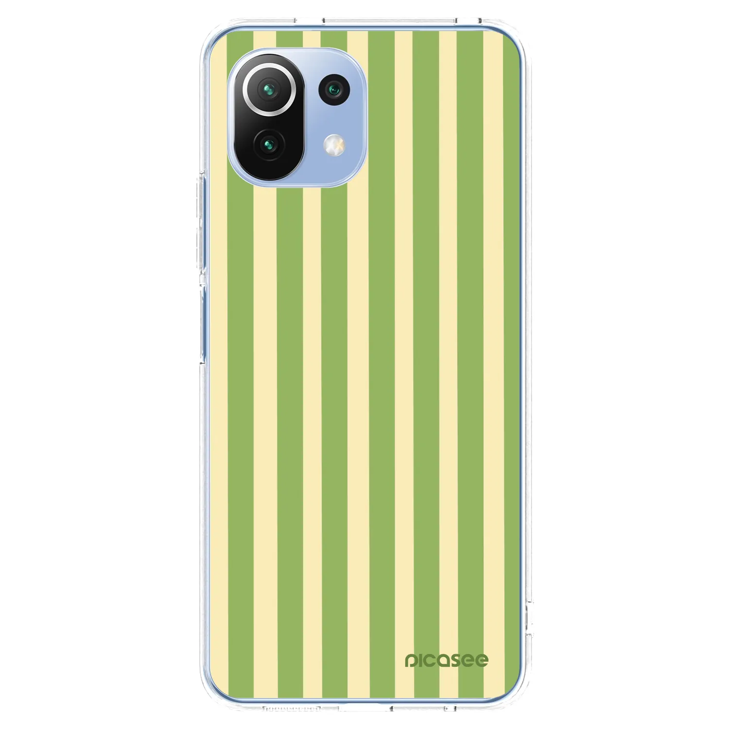 Picasee silikonový průhledný obal pro Xiaomi 11 Lite 5G NE - Lines Matcha