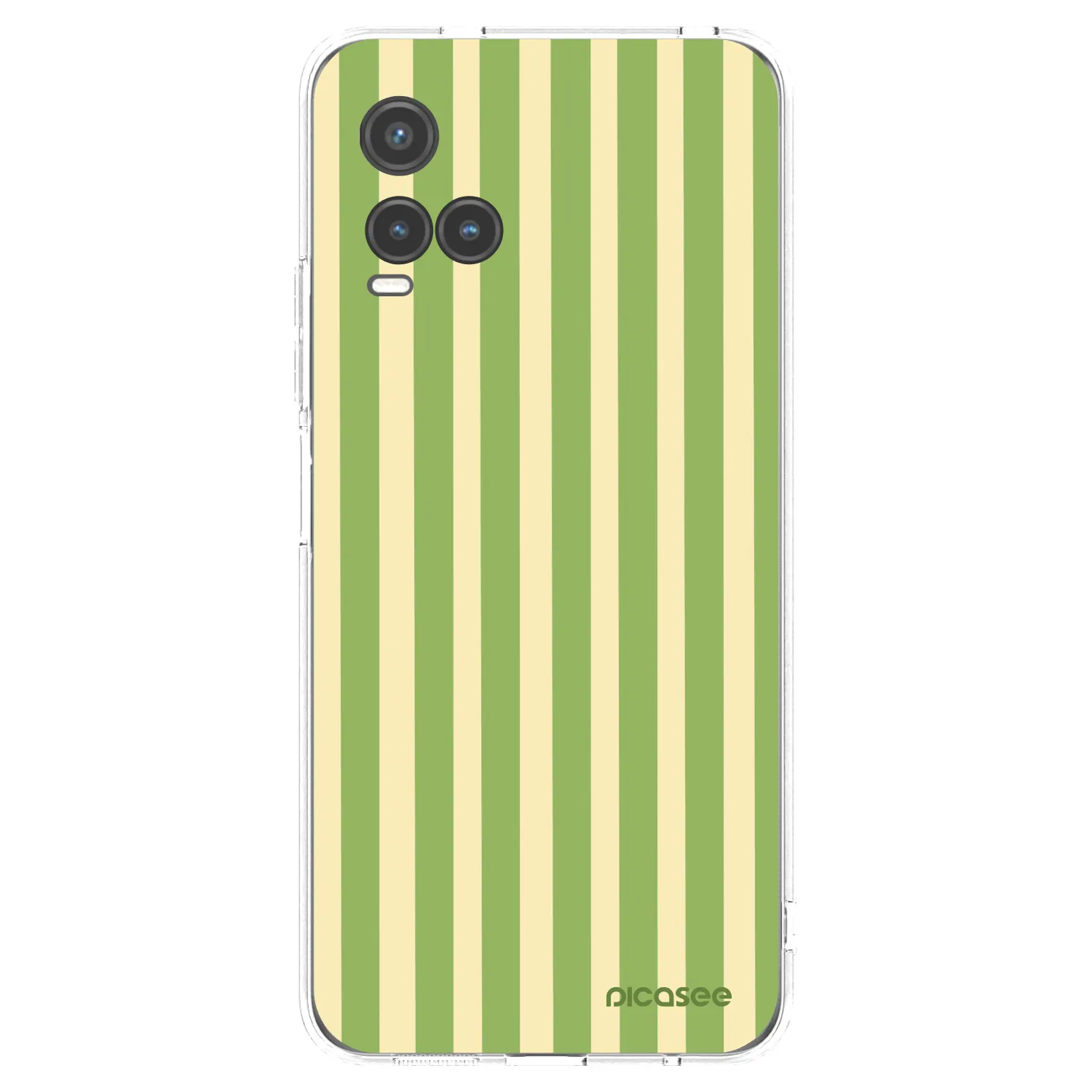 Picasee silikonový průhledný obal pro Vivo Y33s - Lines Matcha
