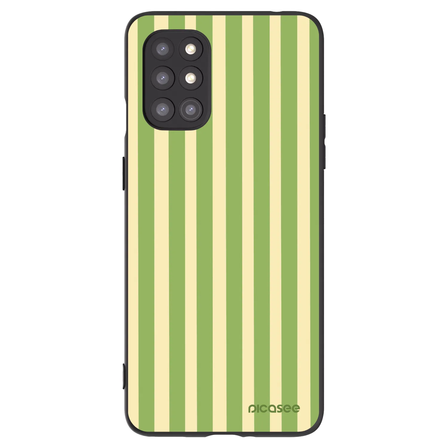Picasee silikonový černý obal pro OnePlus 8T - Lines Matcha