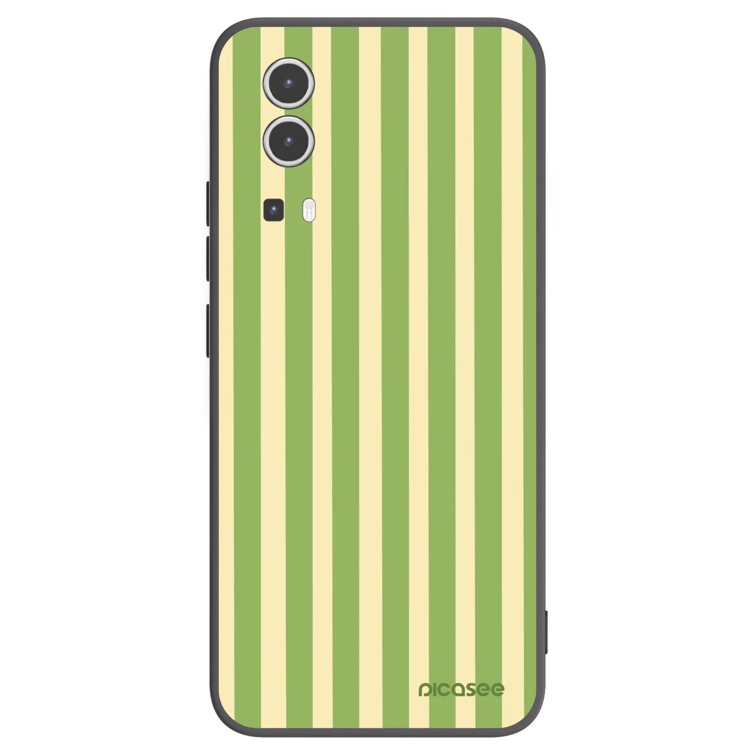 Picasee silikonový černý obal pro Vivo Y72 5G - Lines Matcha