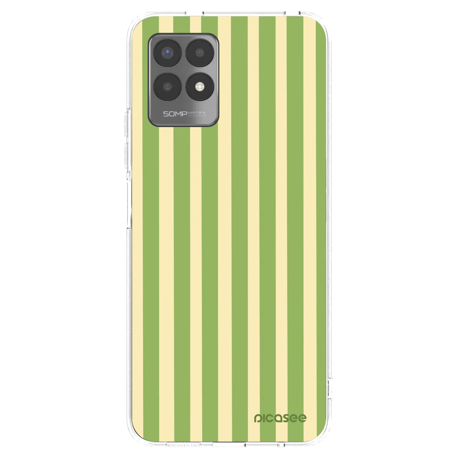 Picasee silikonový průhledný obal pro Realme 8i - Lines Matcha