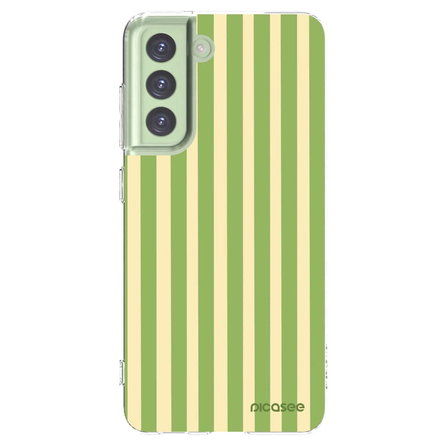 Picasee silikonový průhledný obal pro Samsung Galaxy S21 FE 5G - Lines Matcha