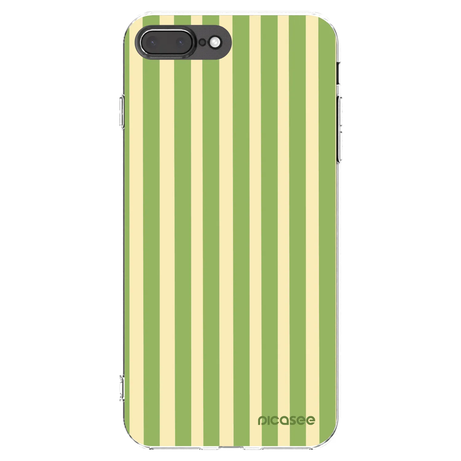 Picasee silikonový průhledný obal pro Apple iPhone 7 Plus - Lines Matcha