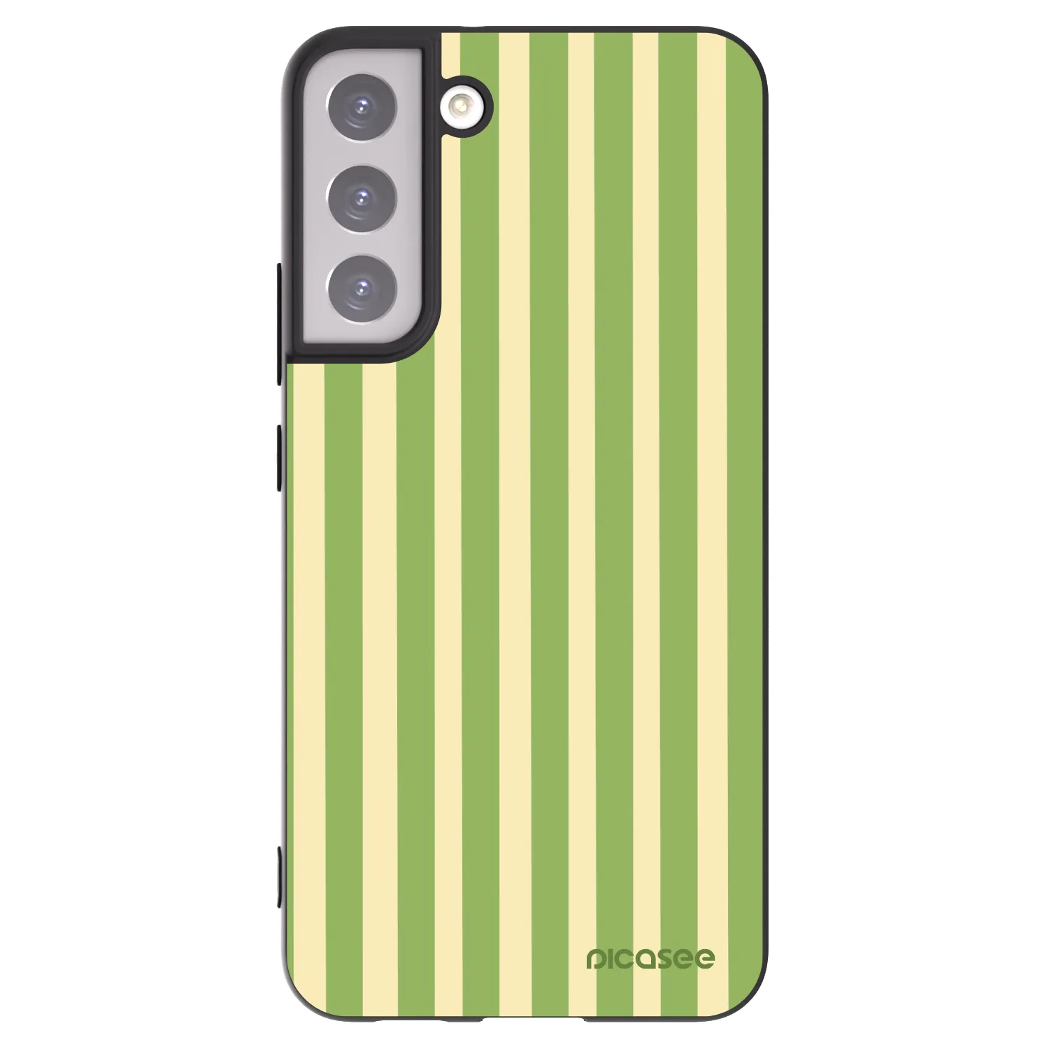 Picasee silikonový černý obal pro Samsung Galaxy S22+ 5G - Lines Matcha