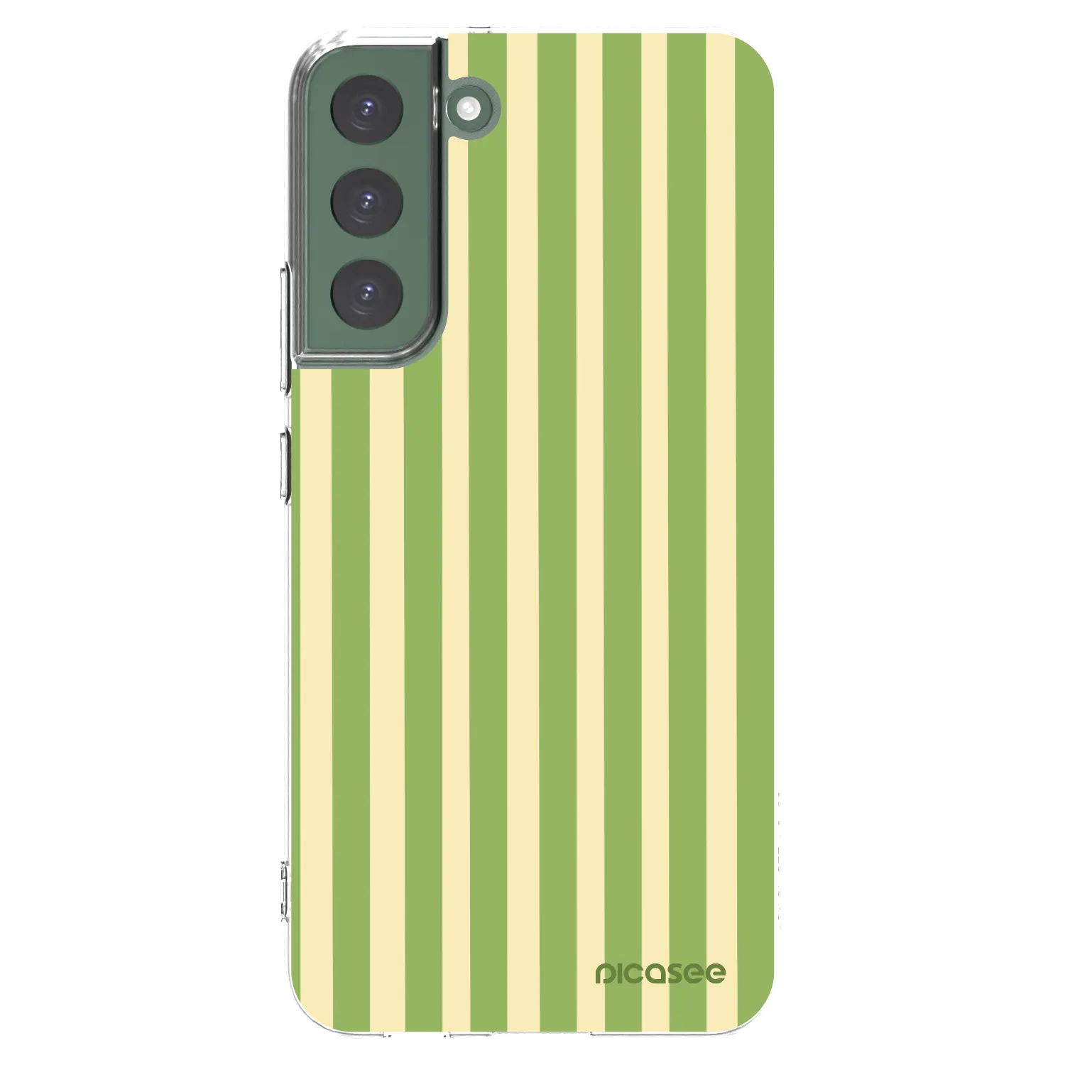 Picasee silikonový průhledný obal pro Samsung Galaxy S22+ 5G - Lines Matcha