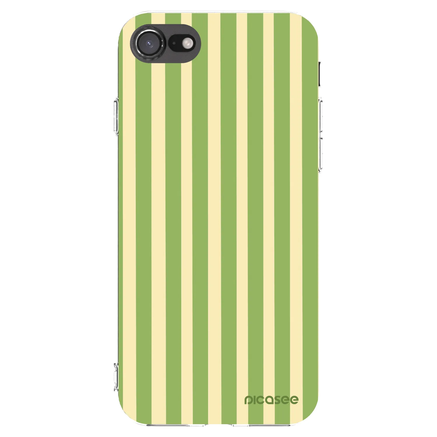 Picasee silikonový průhledný obal pro Apple iPhone SE 2022 - Lines Matcha