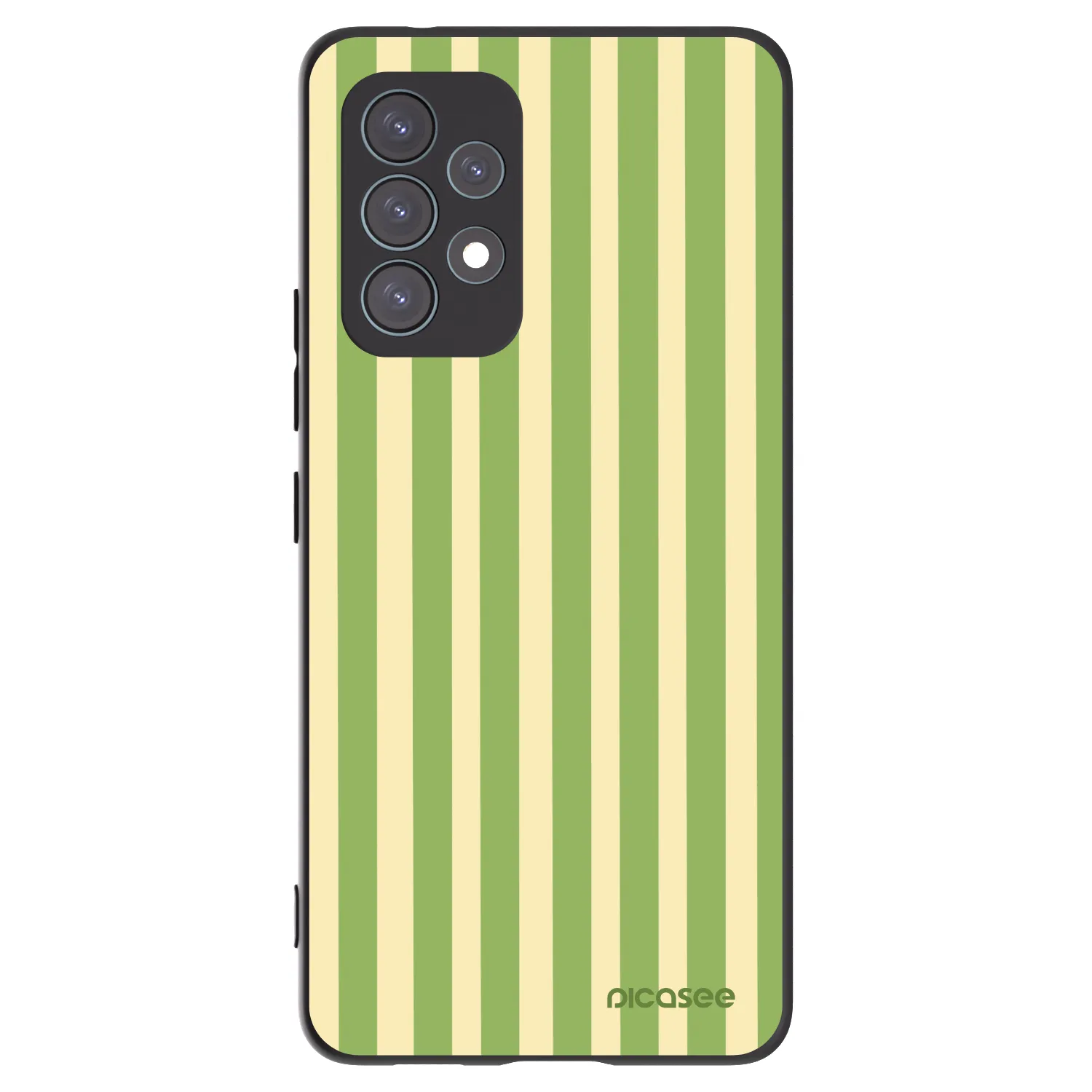 Picasee silikonový černý obal pro Samsung Galaxy A53 5G A536 - Lines Matcha