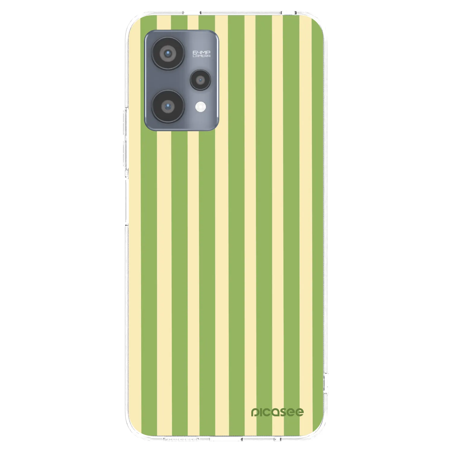 Picasee silikonový průhledný obal pro Realme 9 Pro 5G - Lines Matcha