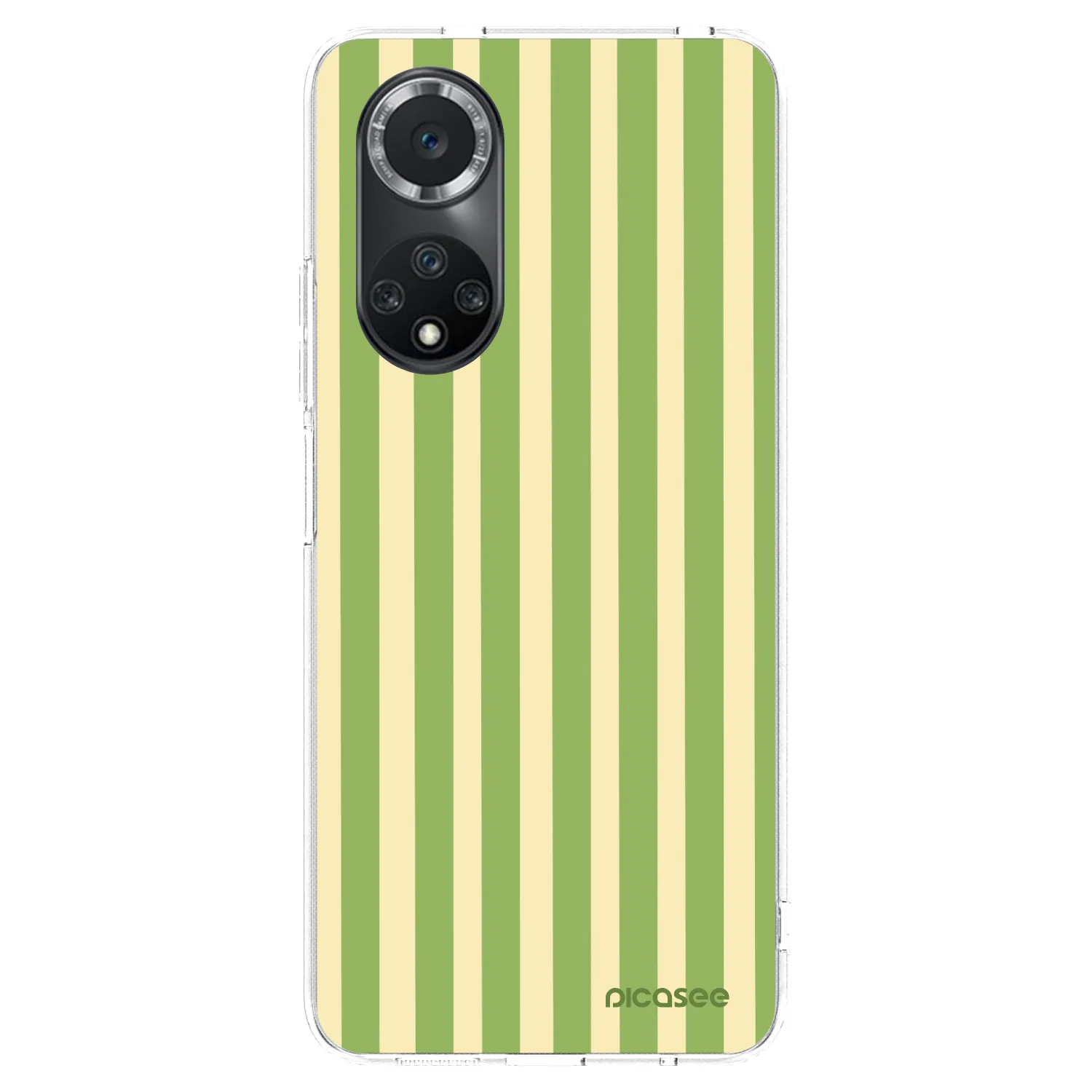 Picasee silikonový průhledný obal pro Huawei Nova 9 SE - Lines Matcha