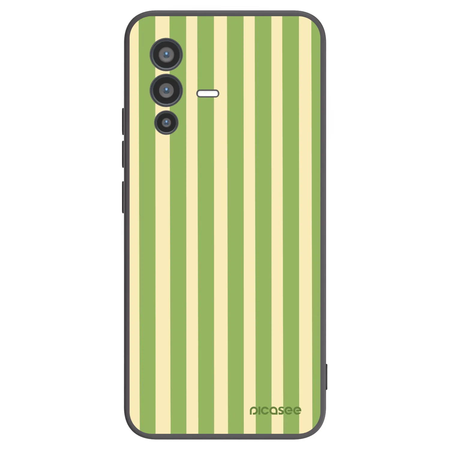 Picasee silikonový černý obal pro Vivo V23 5G - Lines Matcha