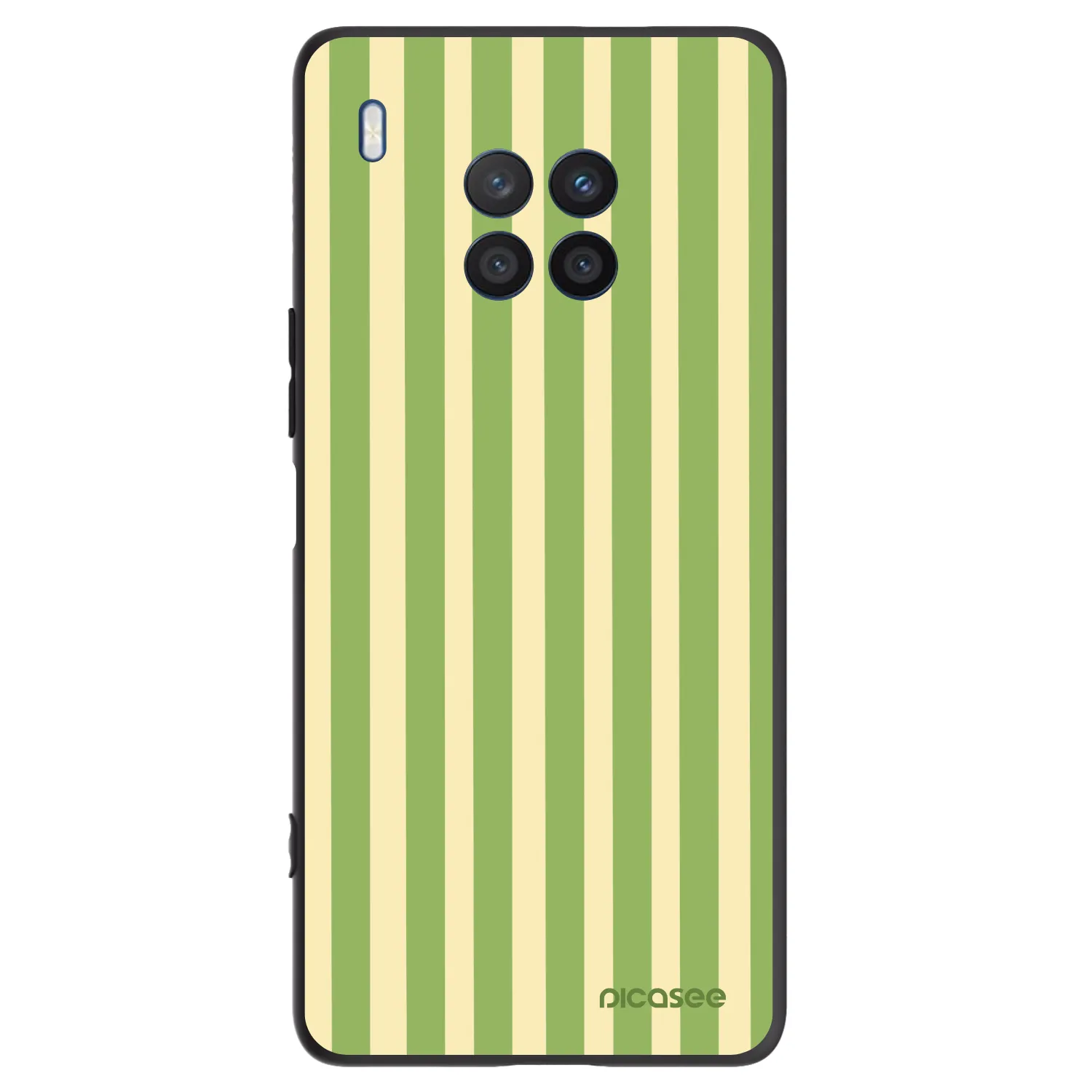 Picasee silikonový černý obal pro Honor 50 Lite - Lines Matcha