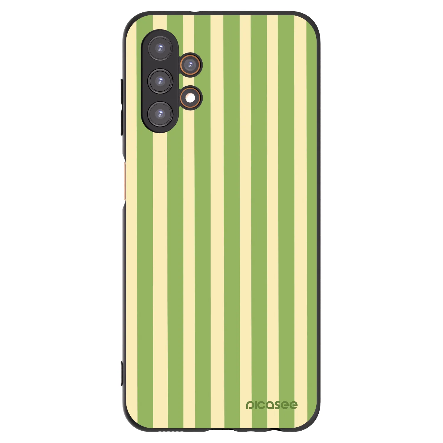 Picasee silikonový černý obal pro Samsung Galaxy A13 4G A135 - Lines Matcha
