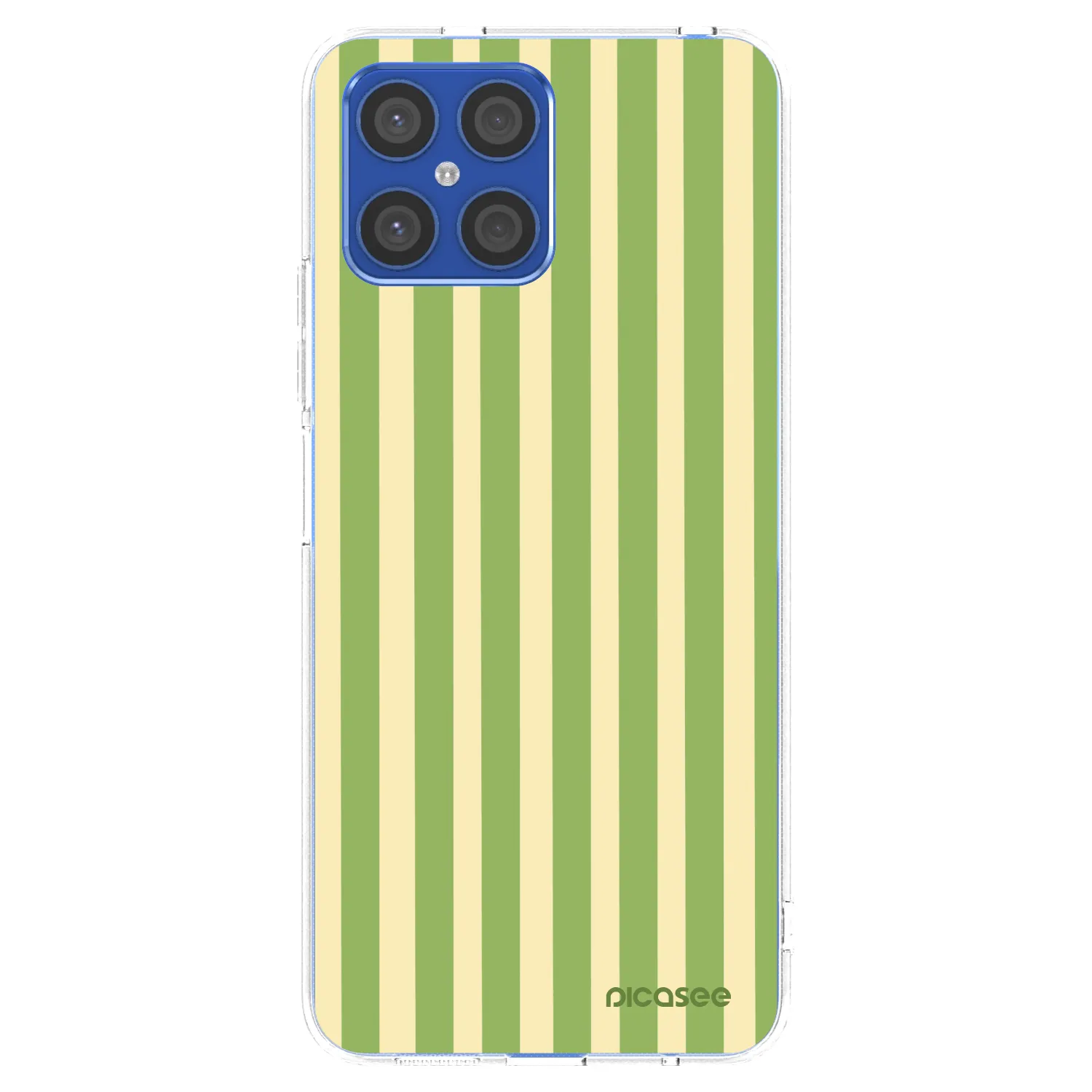 Picasee silikonový průhledný obal pro Honor X8 4G - Lines Matcha