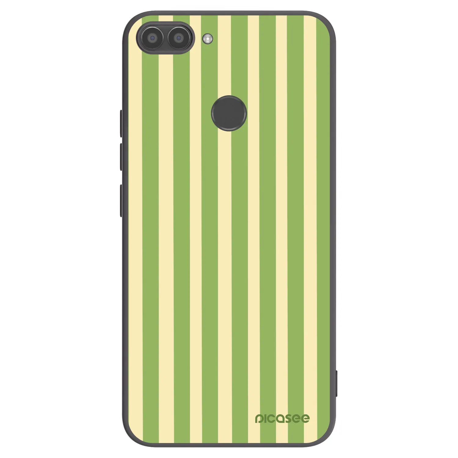 Picasee silikonový černý obal pro Huawei P Smart - Lines Matcha