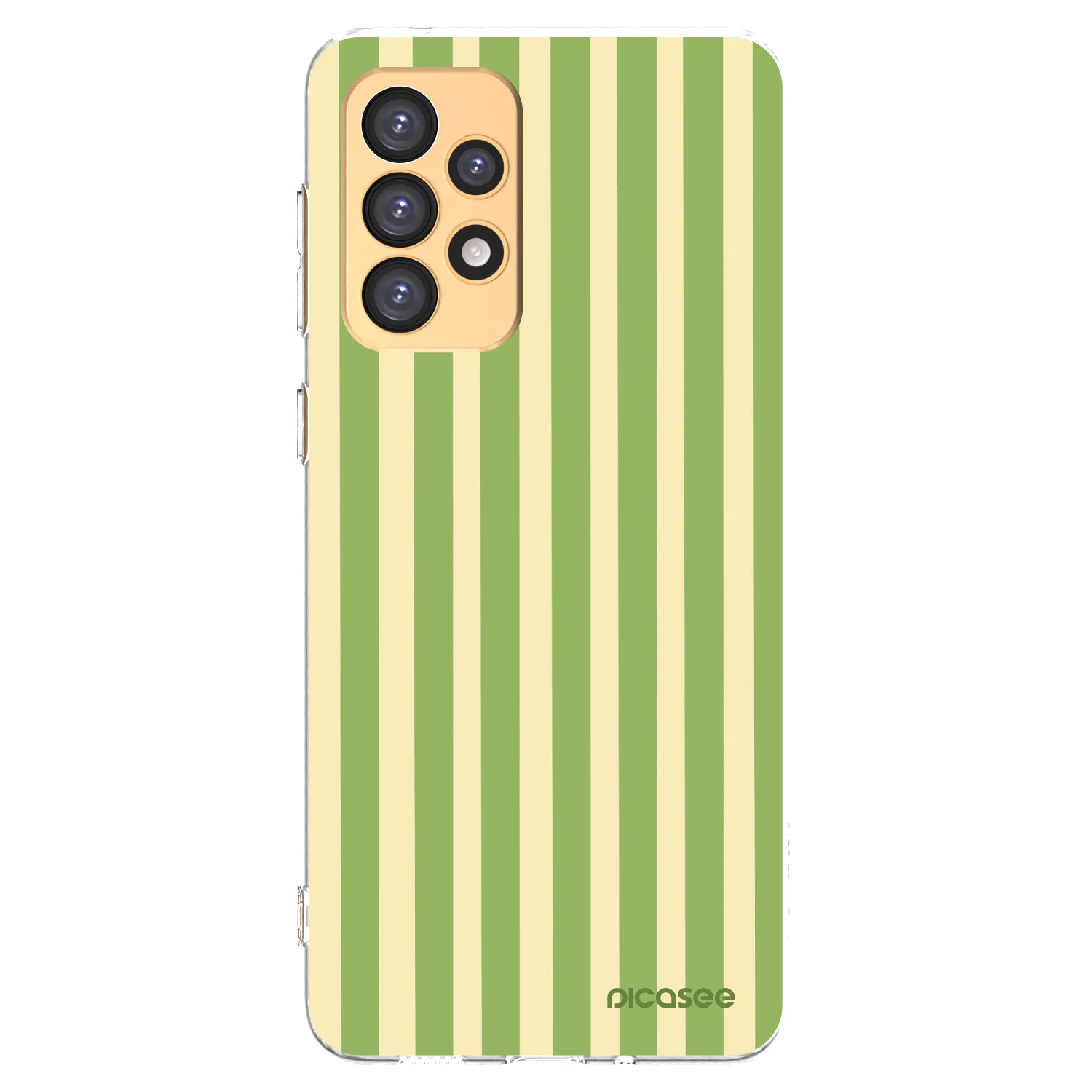 Picasee silikonový průhledný obal pro Samsung Galaxy A33 5G A336 - Lines Matcha