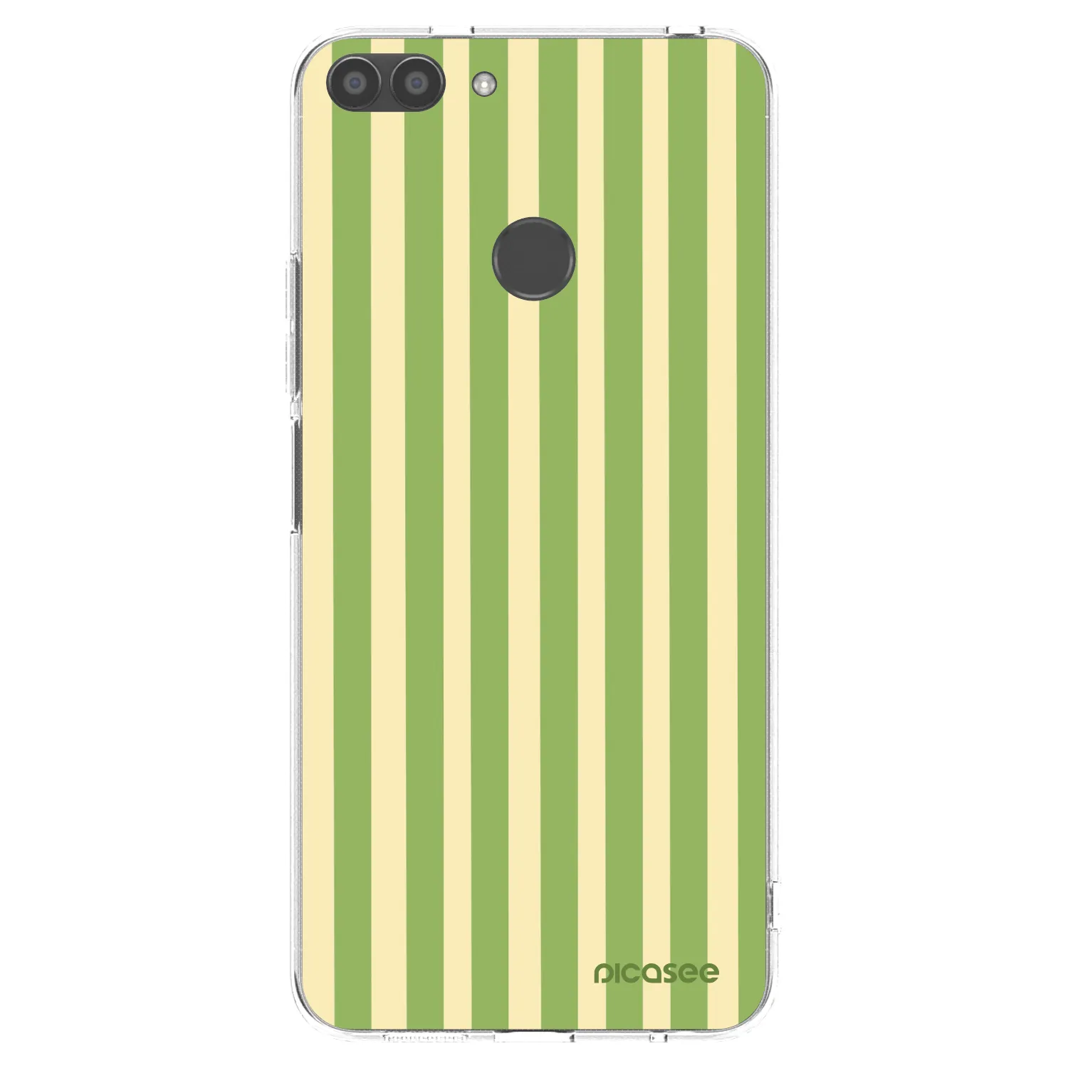 Picasee silikonový průhledný obal pro Huawei P Smart - Lines Matcha