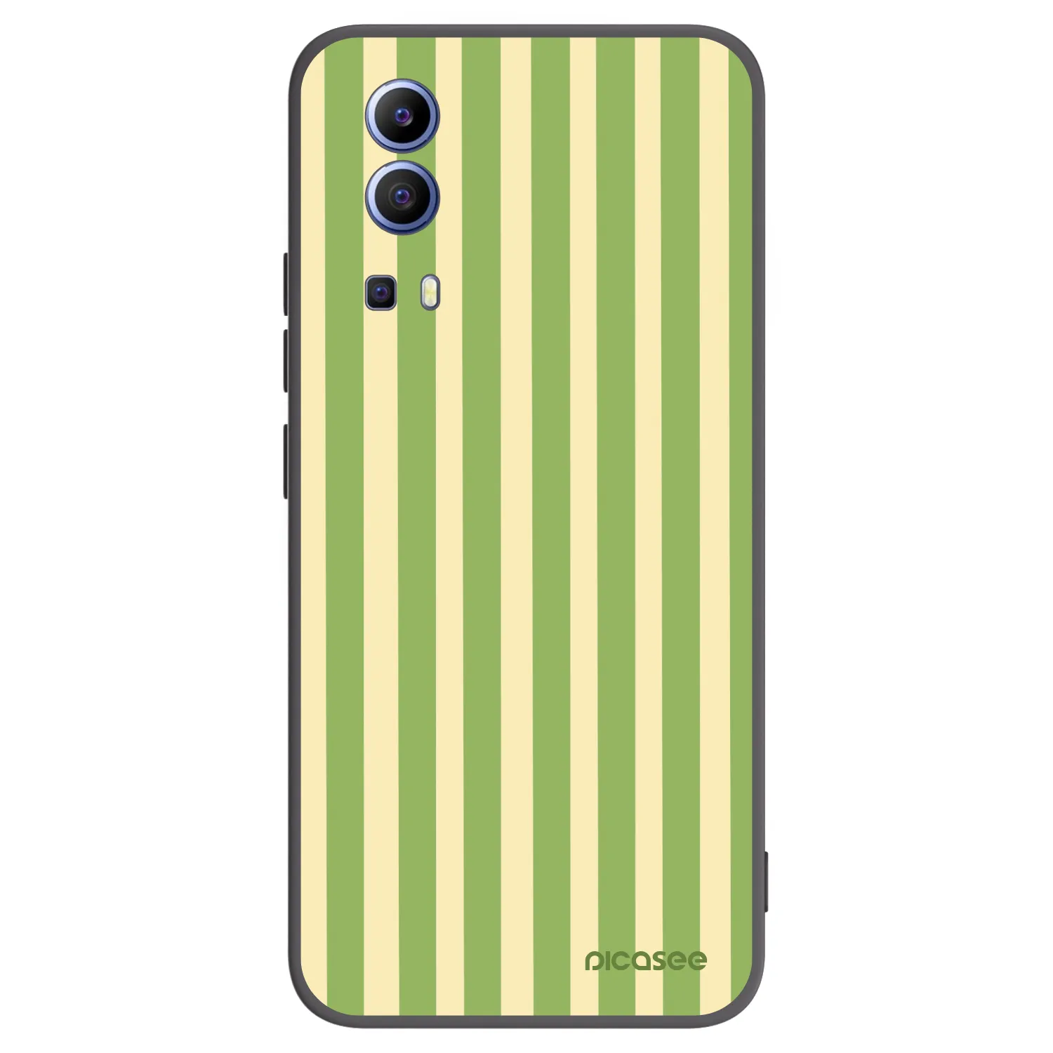 Picasee silikonový černý obal pro Vivo Y52 5G - Lines Matcha