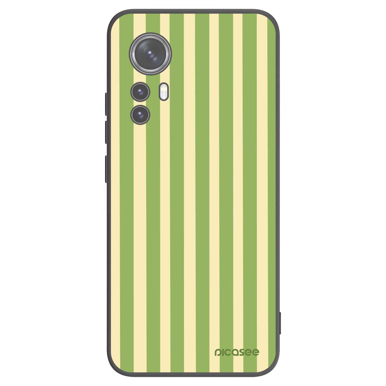 Picasee silikonový černý obal pro Xiaomi 12X - Lines Matcha