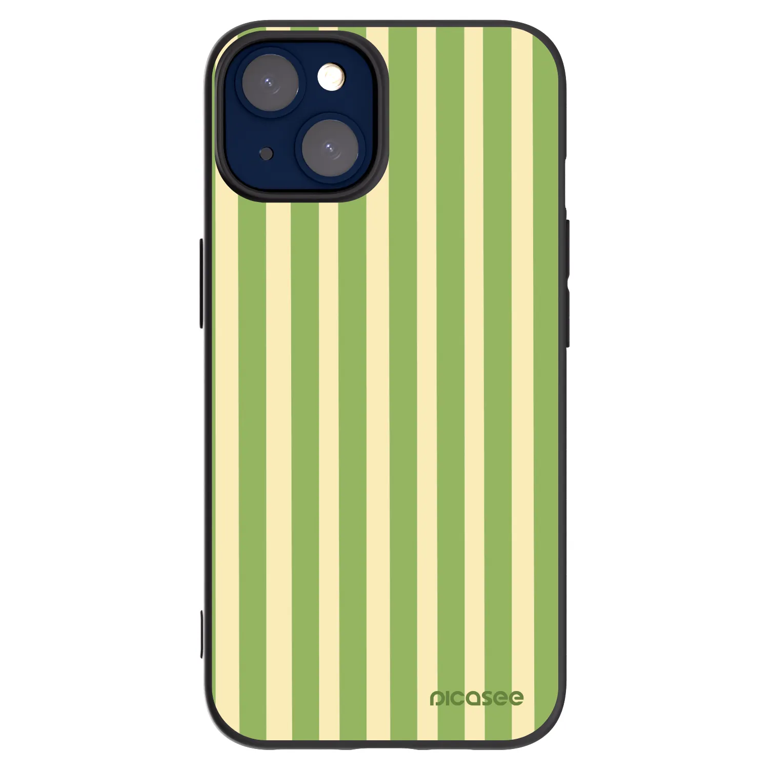 Picasee silikonový černý obal pro Apple iPhone 14 - Lines Matcha