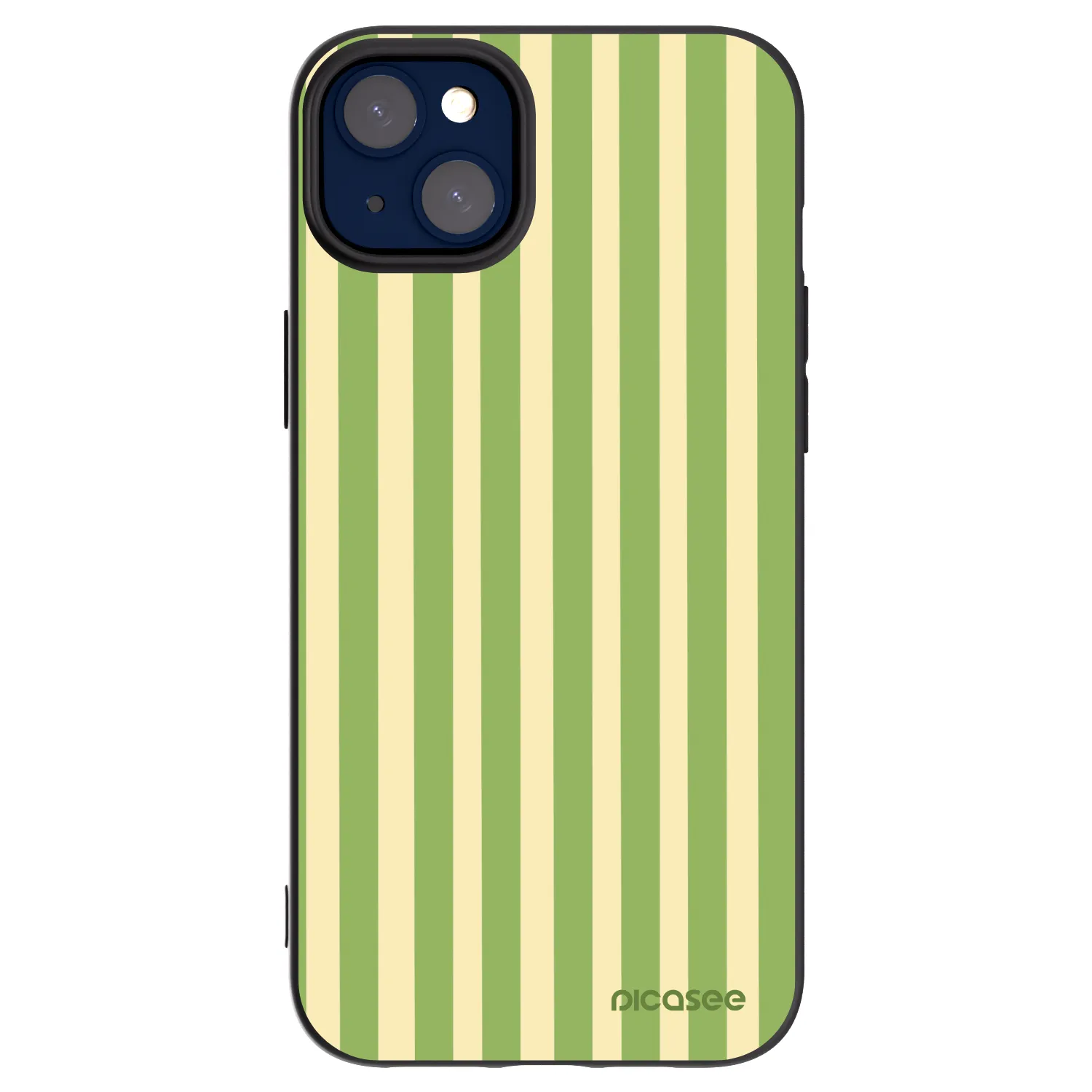 Picasee silikonový černý obal pro Apple iPhone 14 Plus - Lines Matcha
