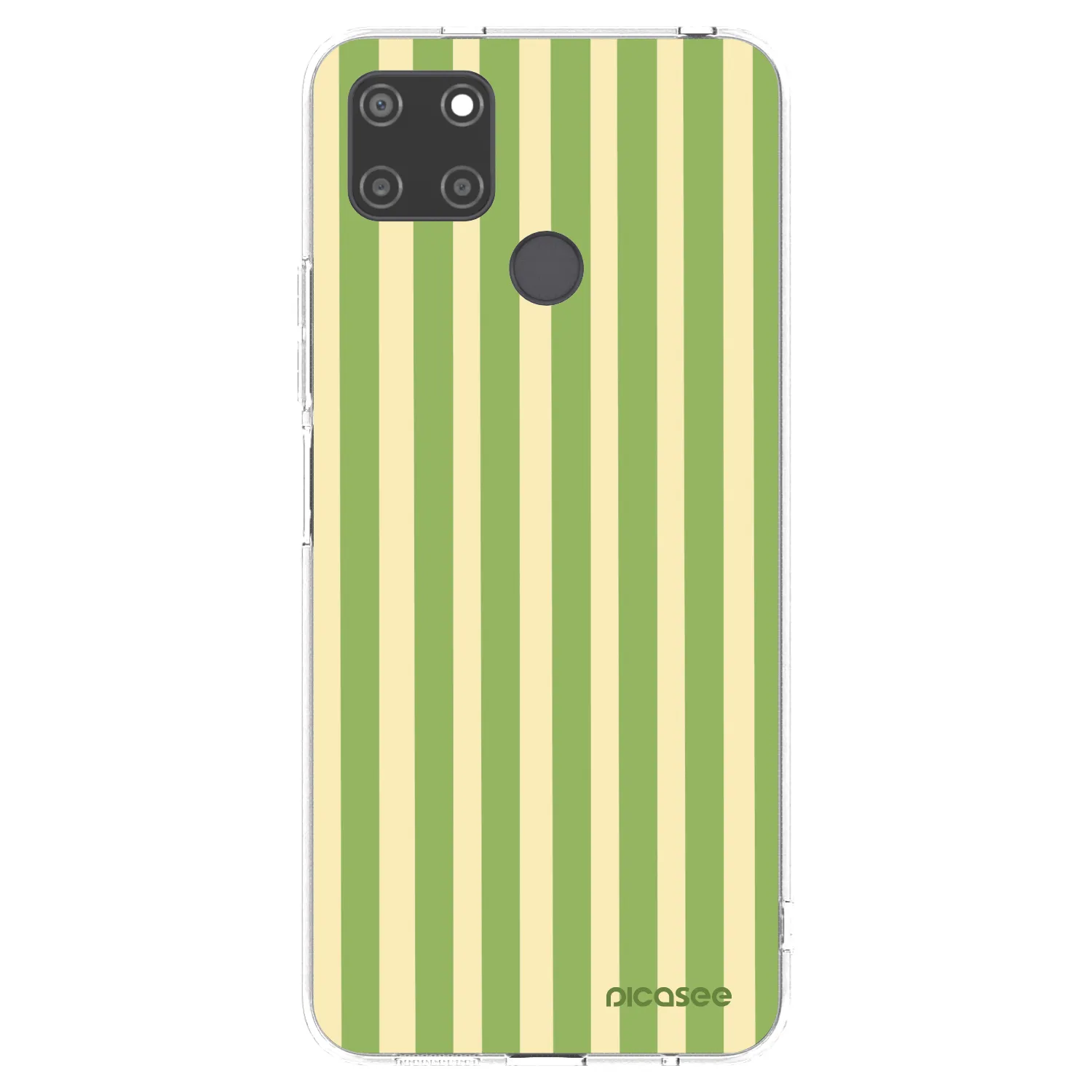 Picasee silikonový průhledný obal pro Realme C21Y - Lines Matcha