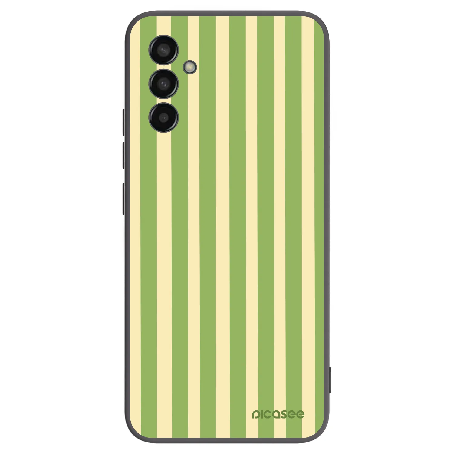 Picasee silikonový černý obal pro Samsung Galaxy M13 M135F - Lines Matcha