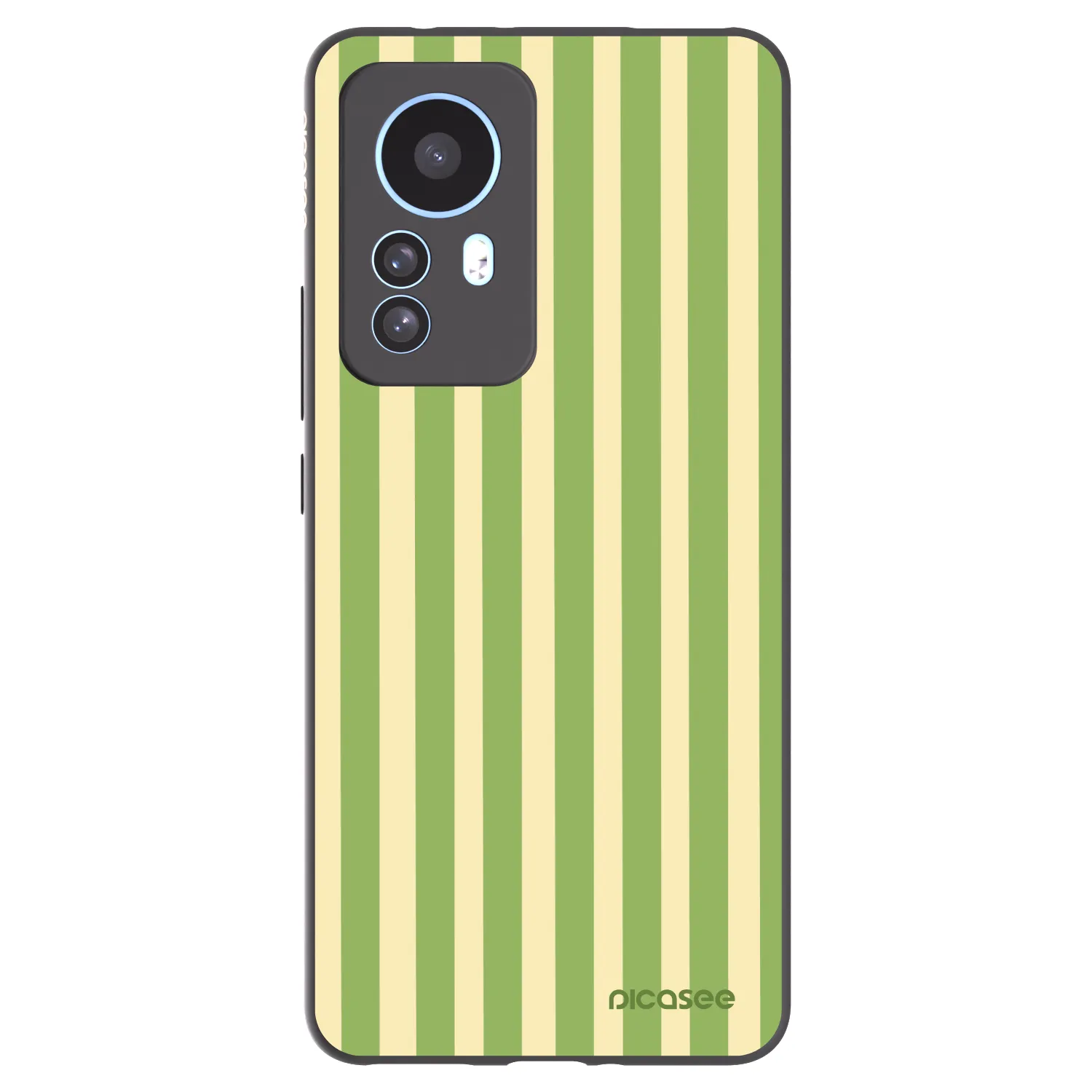 Picasee silikonový černý obal pro Xiaomi 12T Pro - Lines Matcha