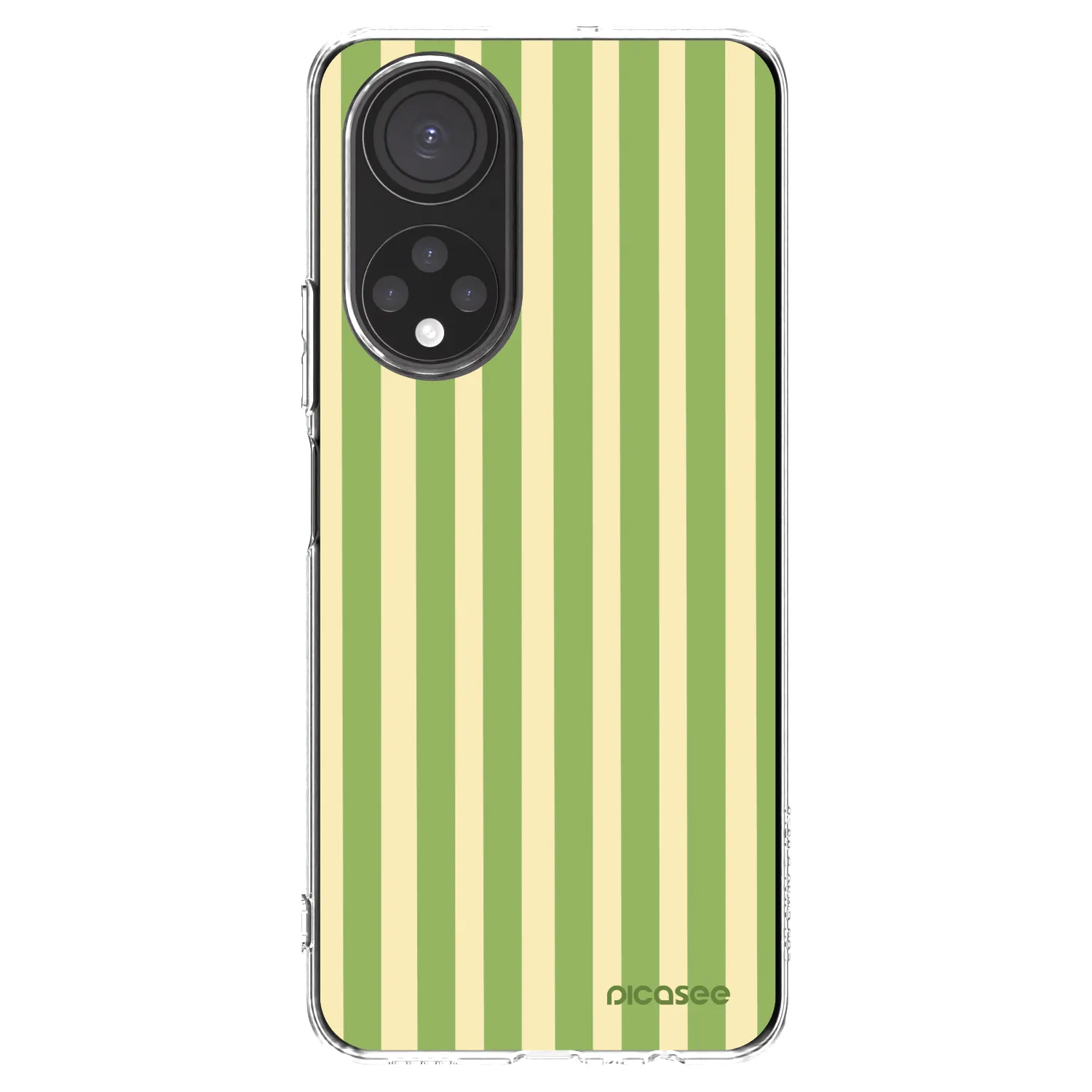 Picasee silikonový průhledný obal pro Honor X7 - Lines Matcha